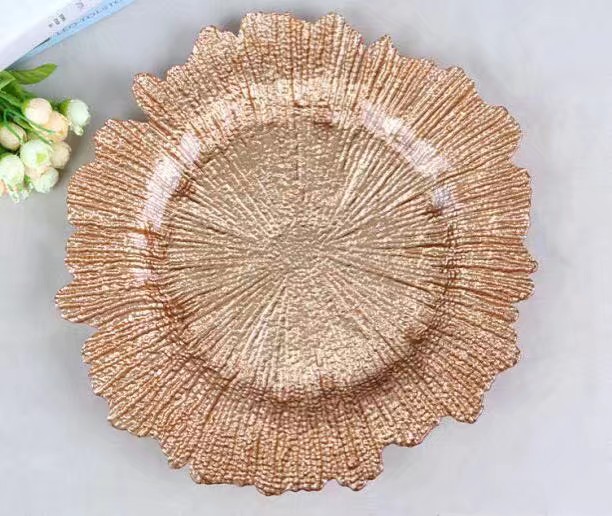 Glass plate steak plate personality decoration living room decoration opening soft decoration home luxury fashion creative home decoration dazzling 0002 thumbnail