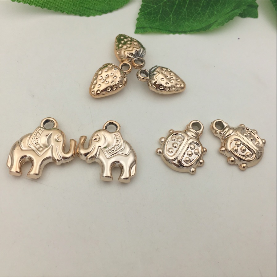 diy jewelry accessories wholesale, CCB Beetle Elephant, various pendants, bracelets, clothing, handcrafted materials