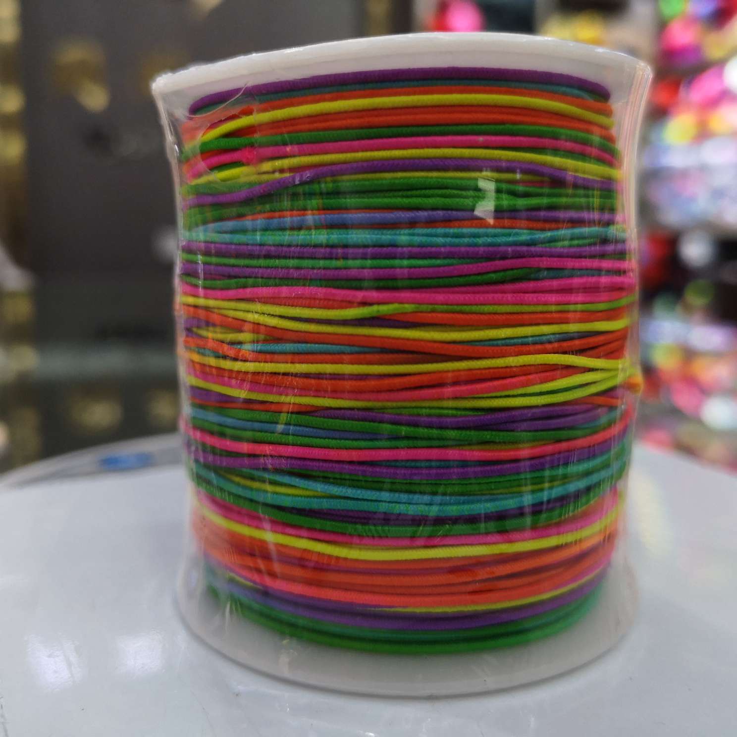 七彩弹力线 手串绳工艺品松紧带弹力绳现货批发