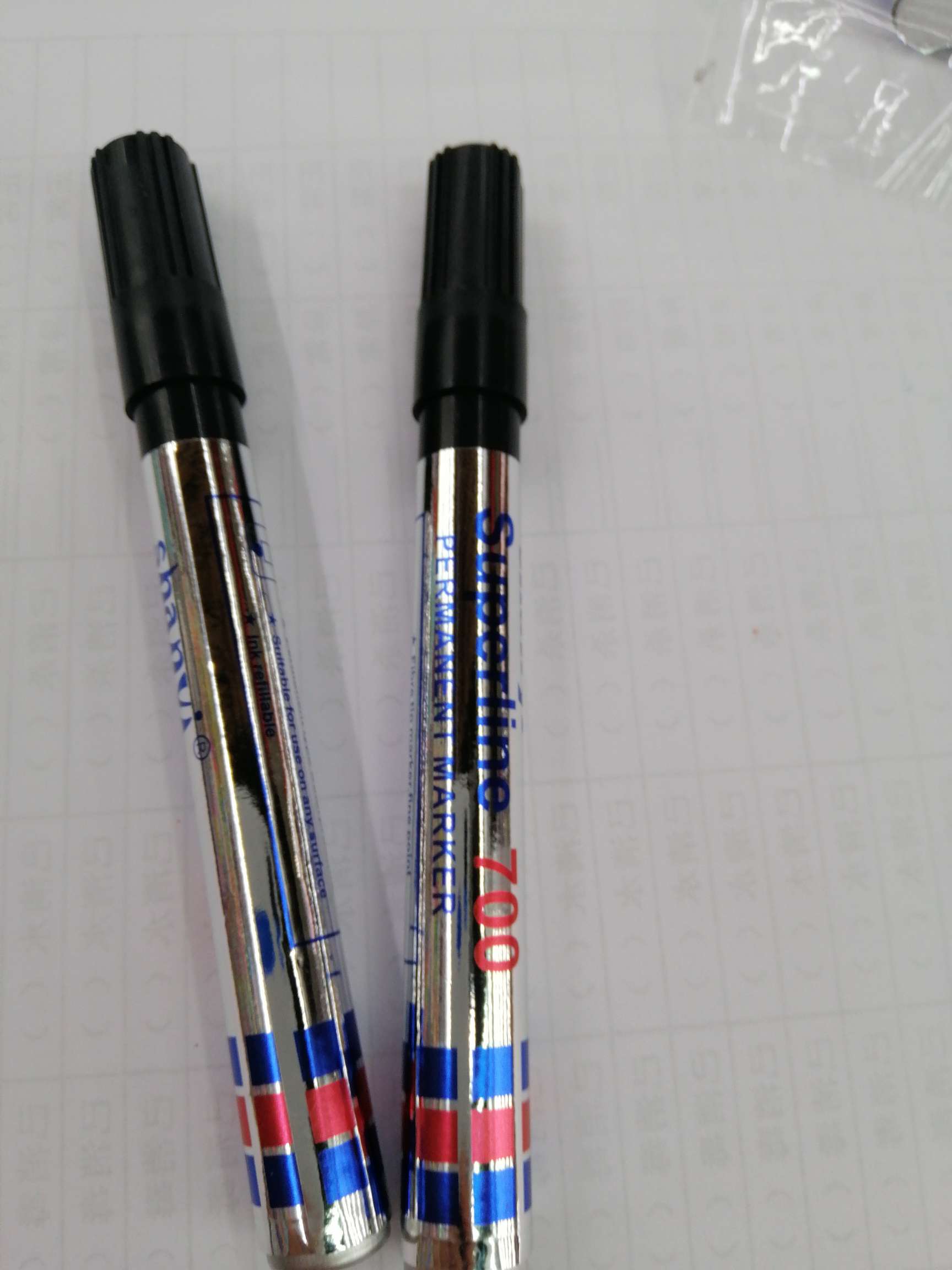 Yiwu Hanjia Stationery 700 Marker pens, 4 pieces, P∨ bag packaging, three colors details Picture