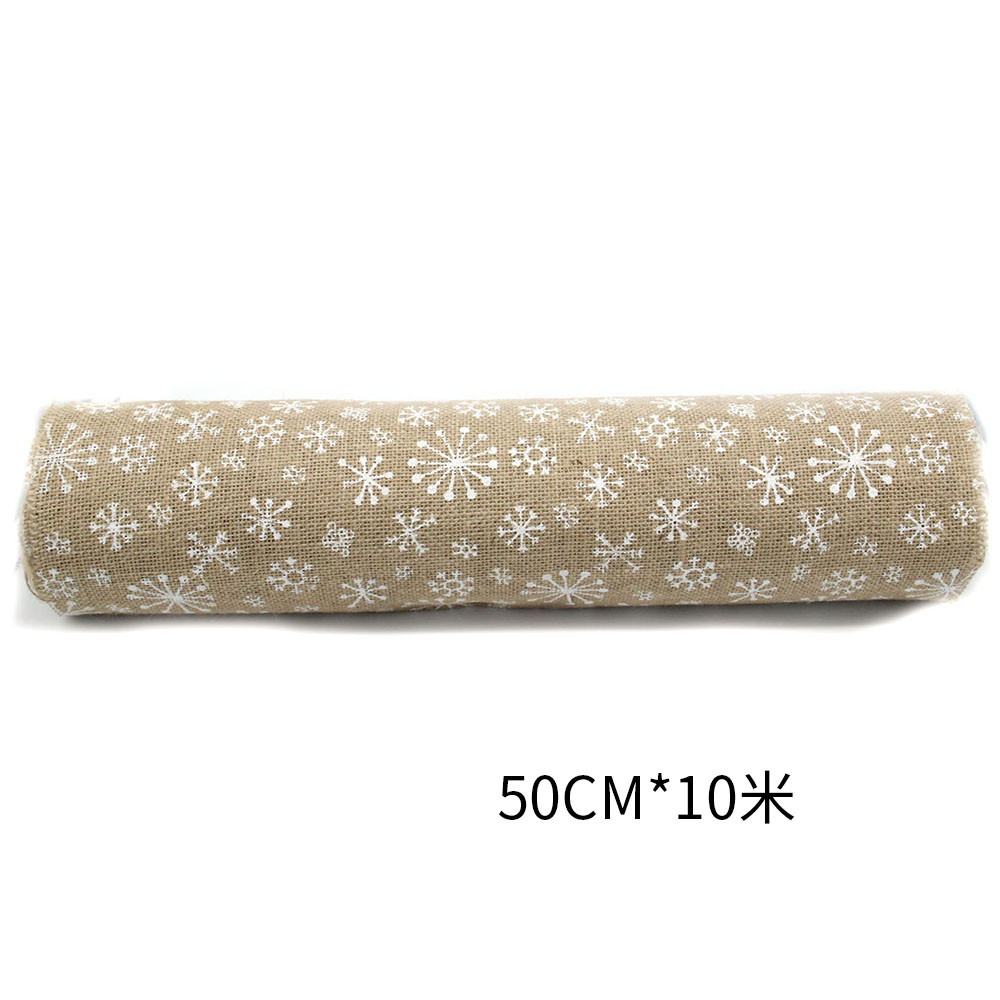 圣诞装饰麻布卷DiY装饰细节图