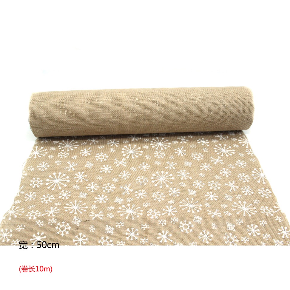 圣诞装饰麻布卷DiY装饰详情图6