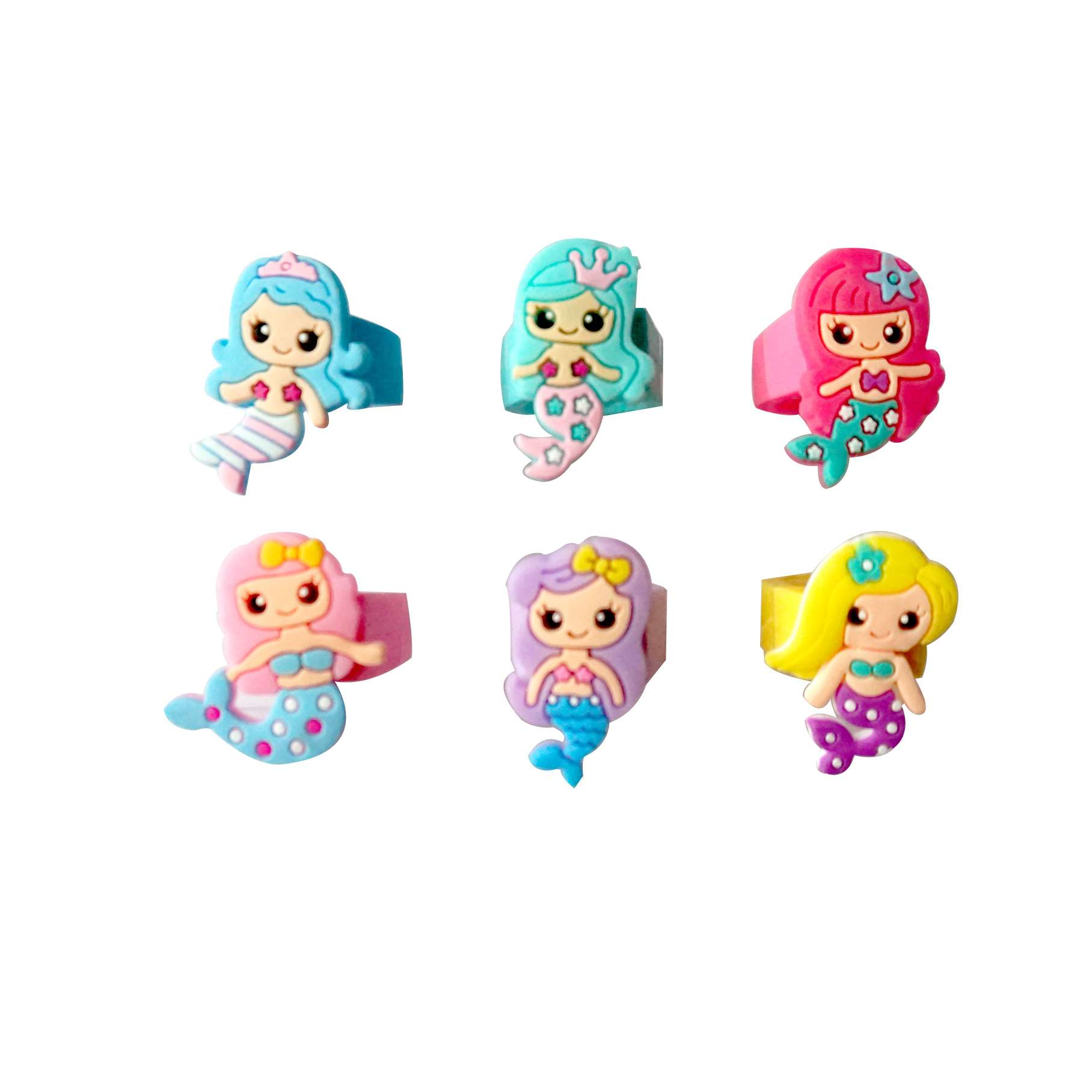 Mermaid cartoon PVC soft rubber ring for children Application Scenario