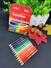 铅笔 彩色铅笔 Easyline短支12色彩铅