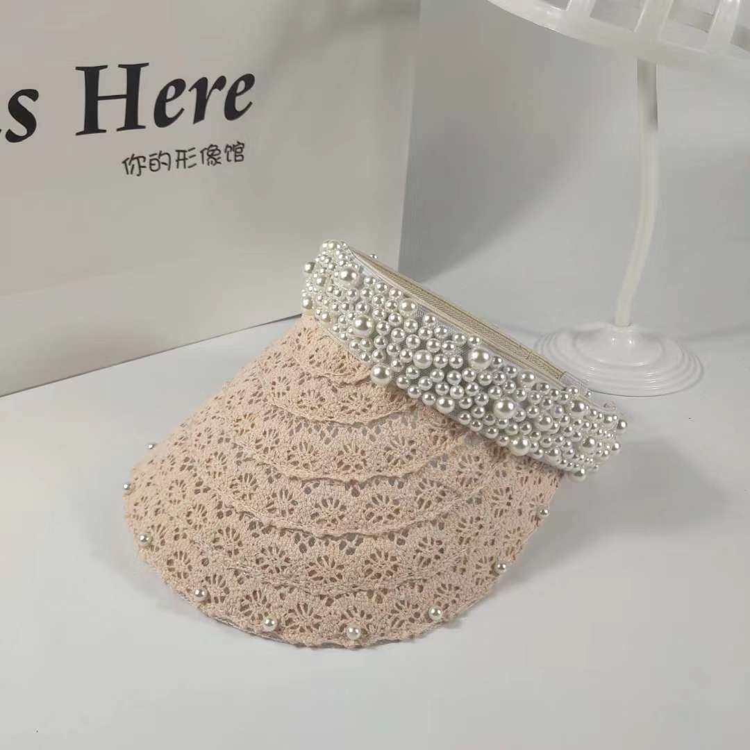 Korean-style lace pearl hairpin cap undefined