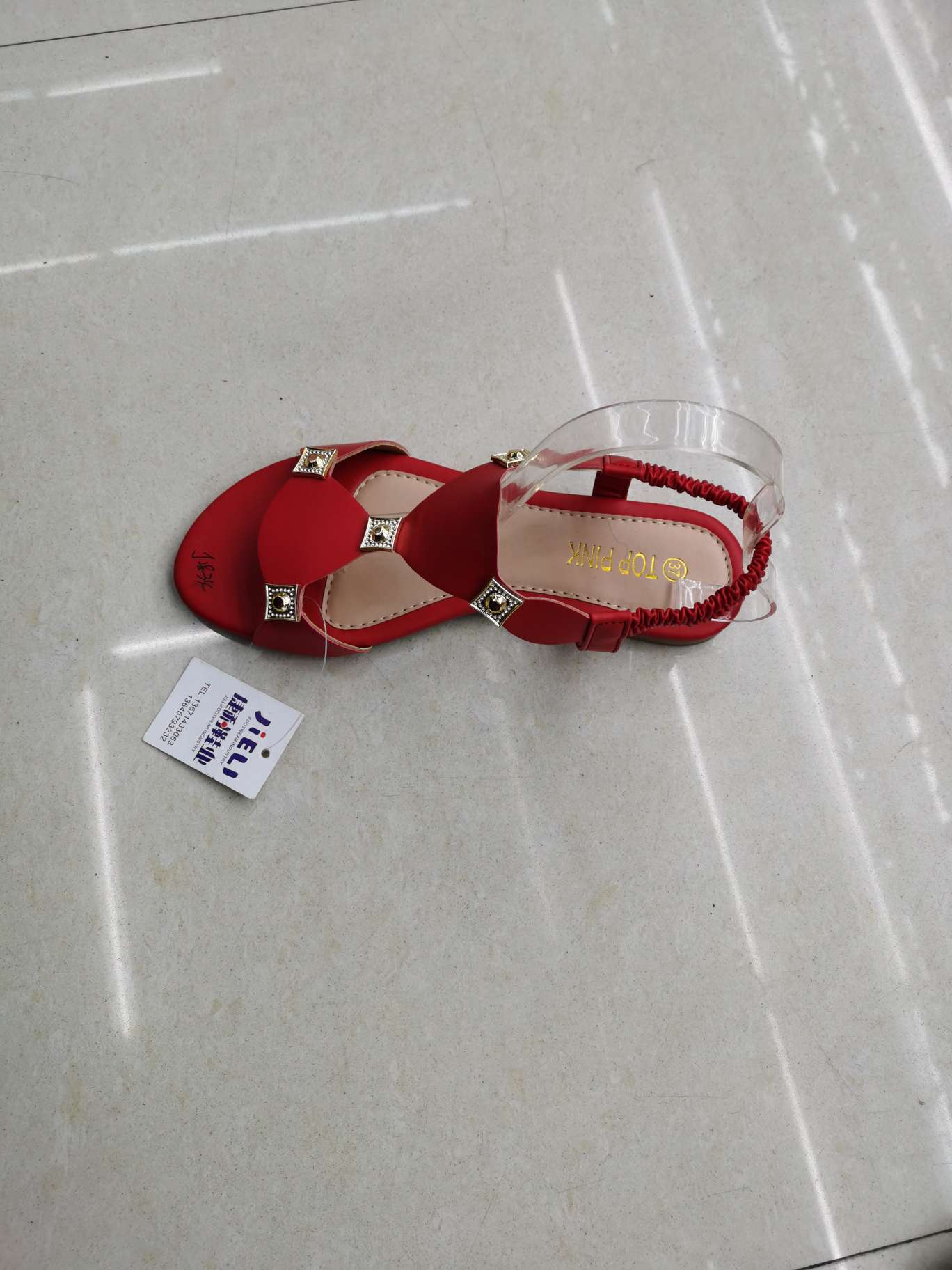 Big Red Sandals For Women Specification drawing