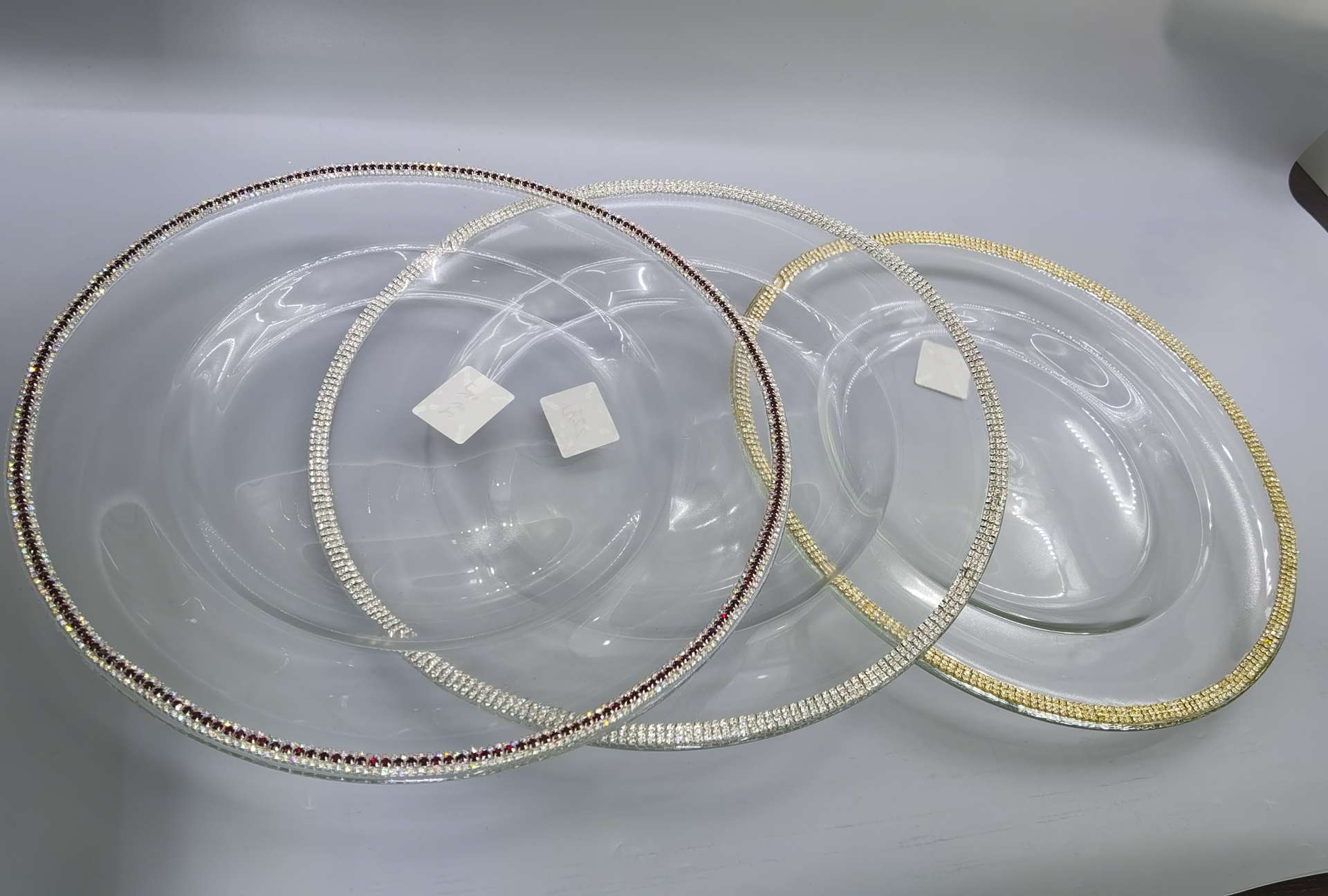 Plate Glass Tray Tray Tray Glass Plate Personality Decoration Living Room Decoration Opening Soft Decoration Home Luxury Fashion Creative Home Decoration Dazzling 016