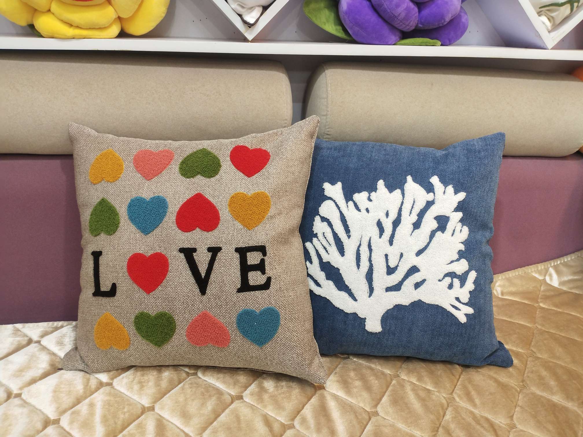 Nordic ins throw pillows, car sofa cushions, bay window backrests, embroidered throw pillows undefined