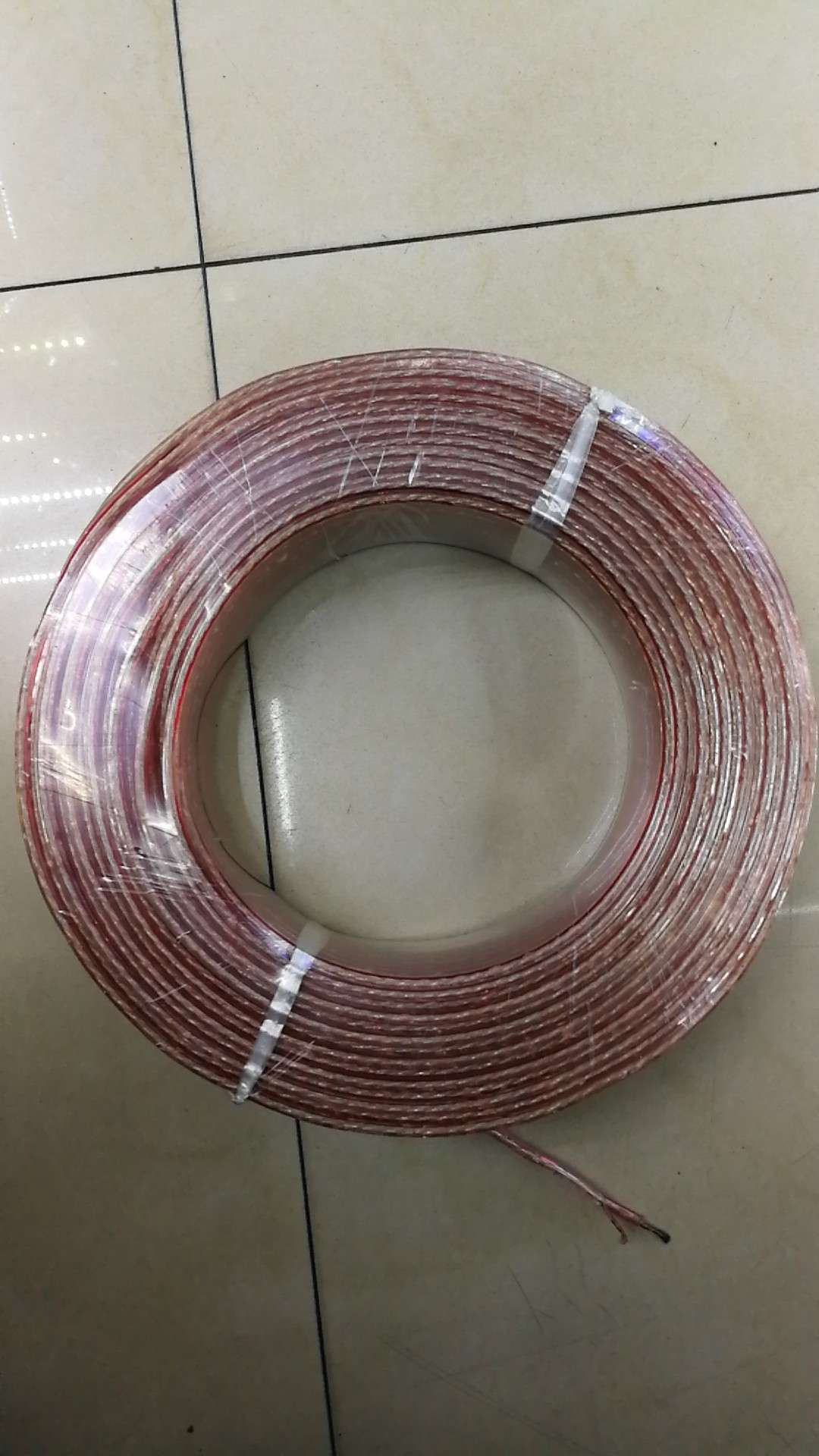 Model 100 clear audio cable full figure