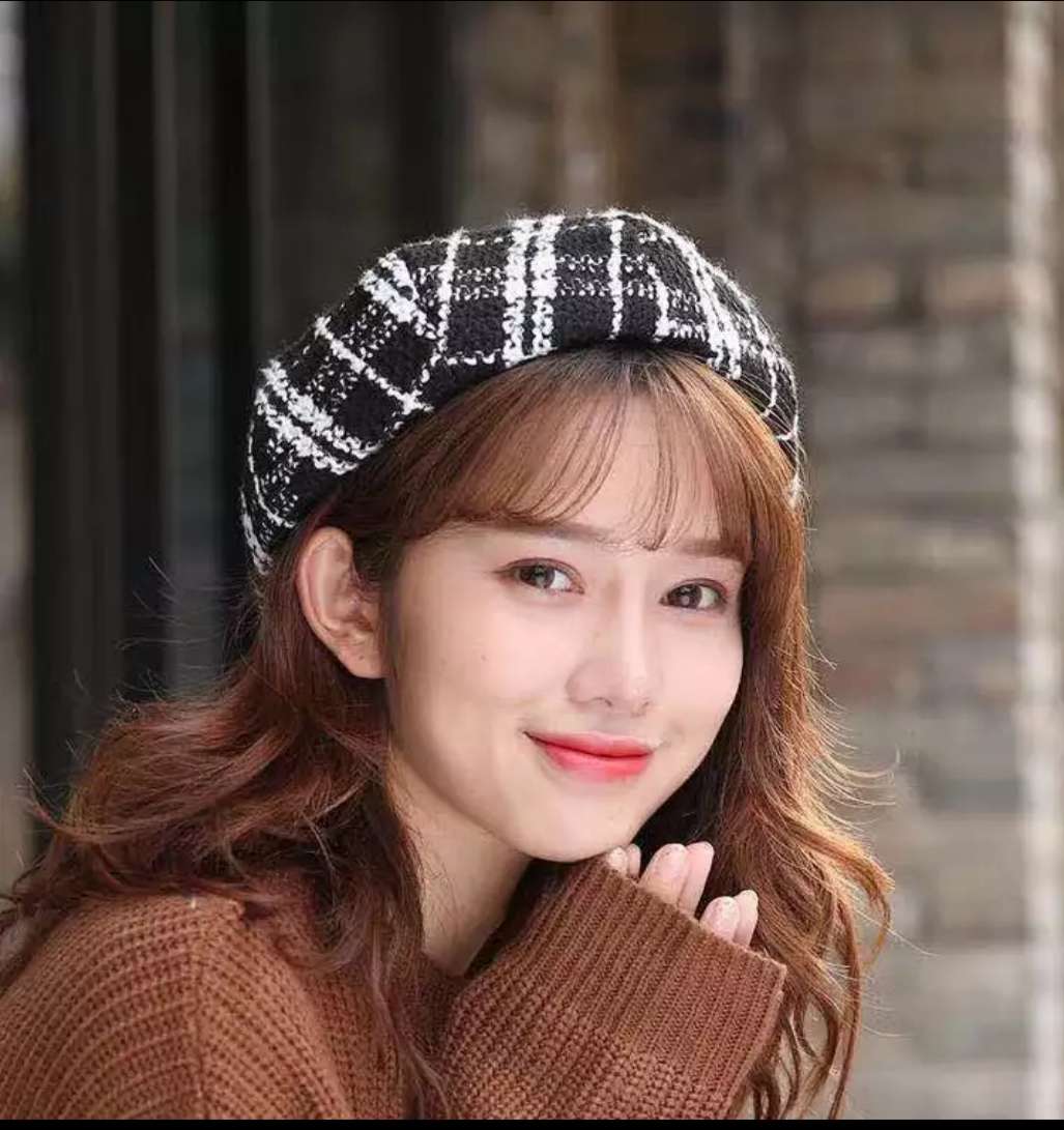Autumn and winter octagonal beret