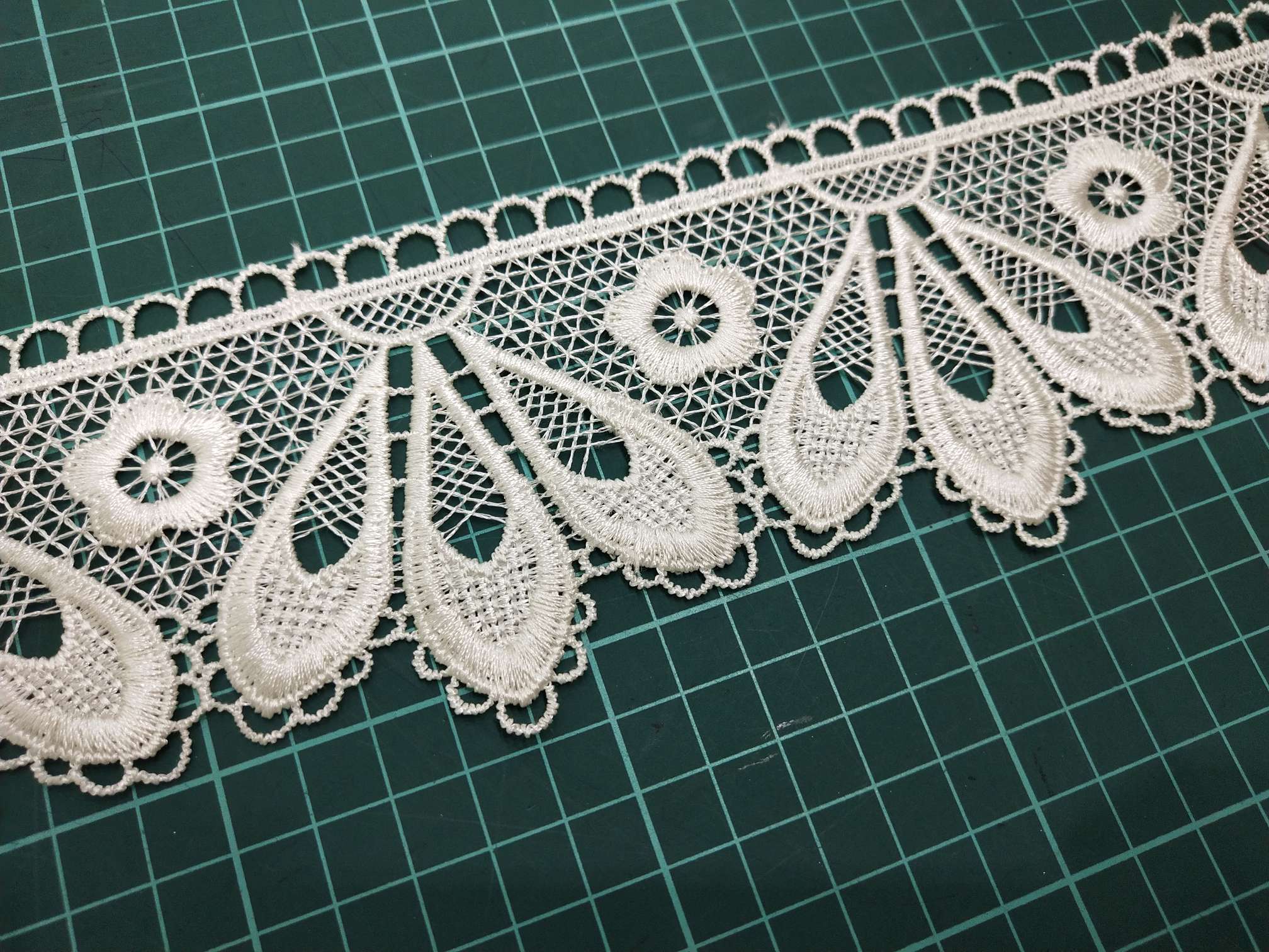 Best-selling water-soluble lace 3-strand polyester computerized embroidery Specification image