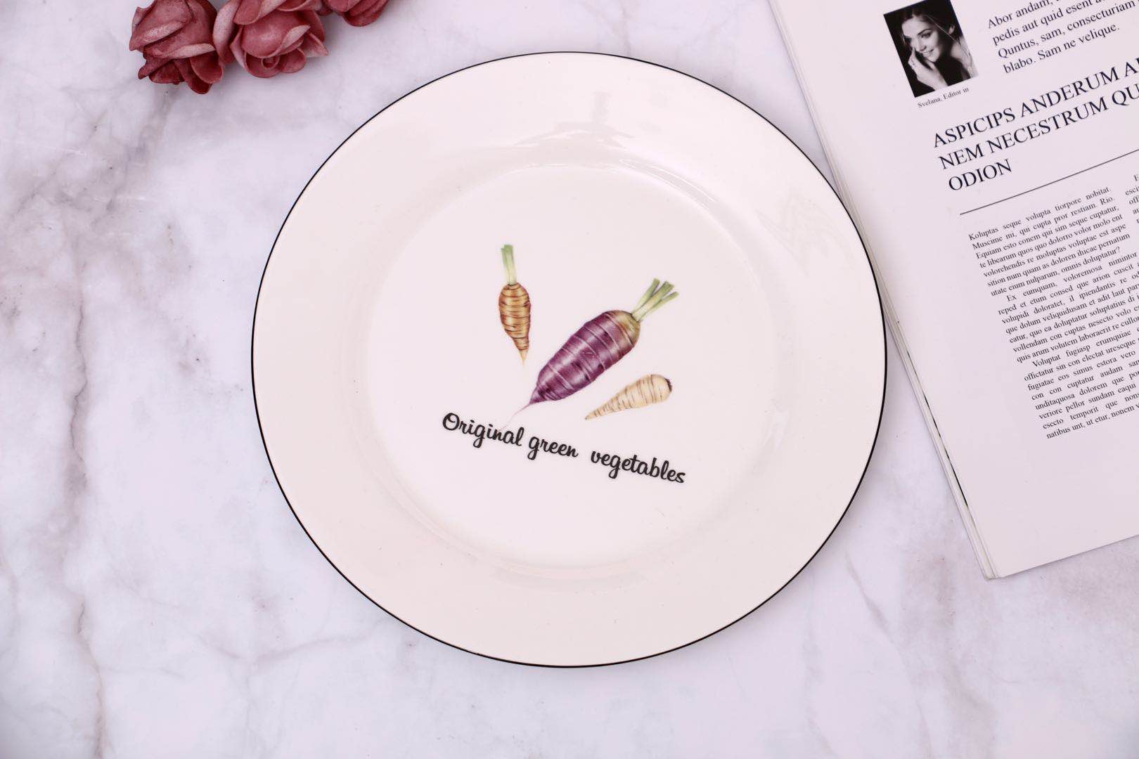 Radish 10 inch flat plate