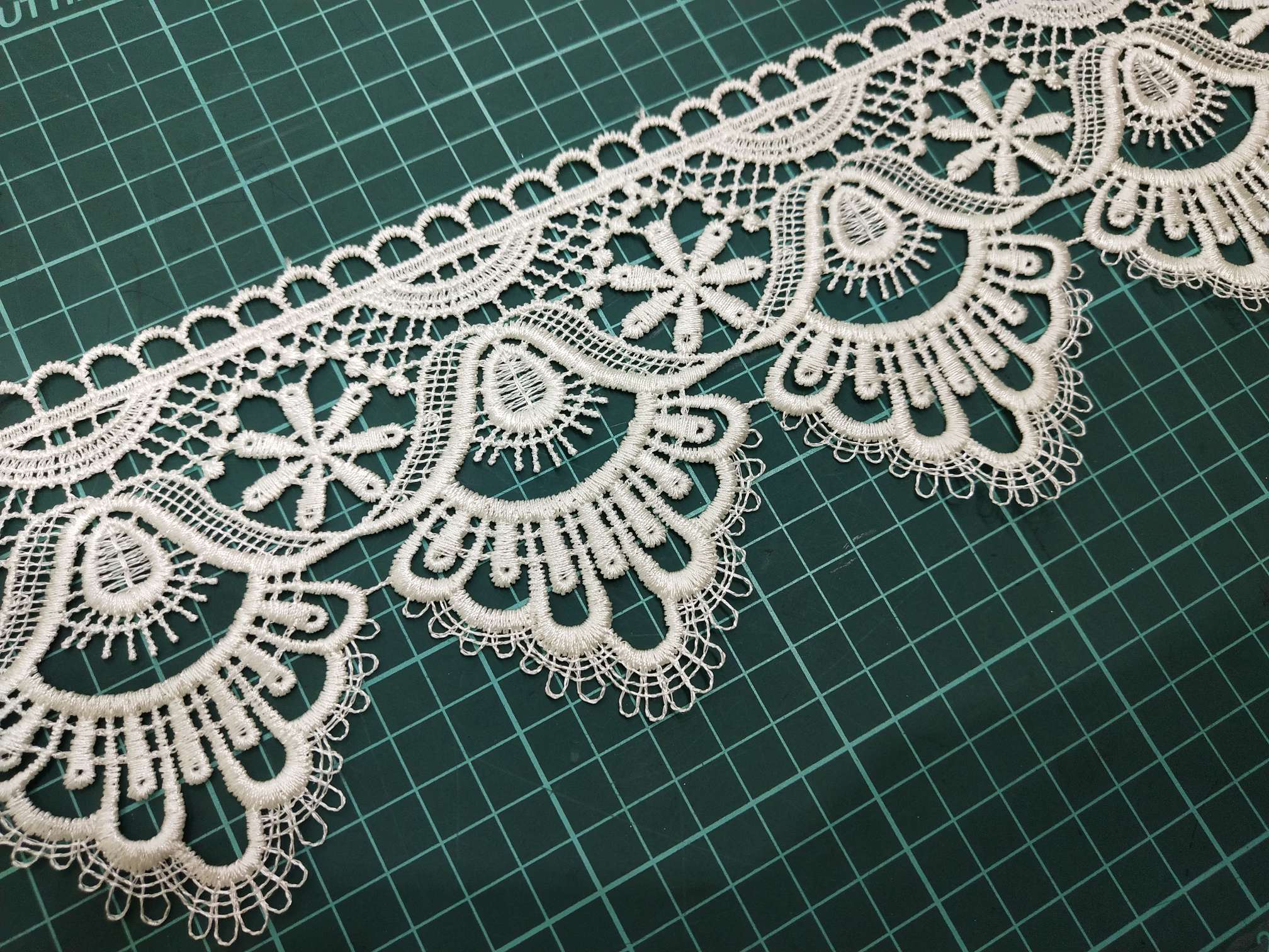 New hollowed-out single-sided polyester lace clothing accessories details Picture