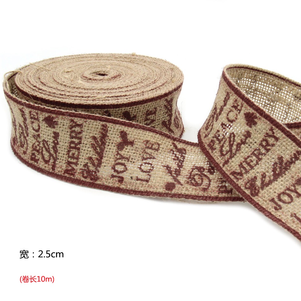 圣诞装饰麻布卷DiY装饰详情图9