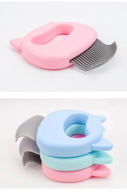 热销宠物用品撸猫神器开结去浮毛梳，多色可选。详情图7