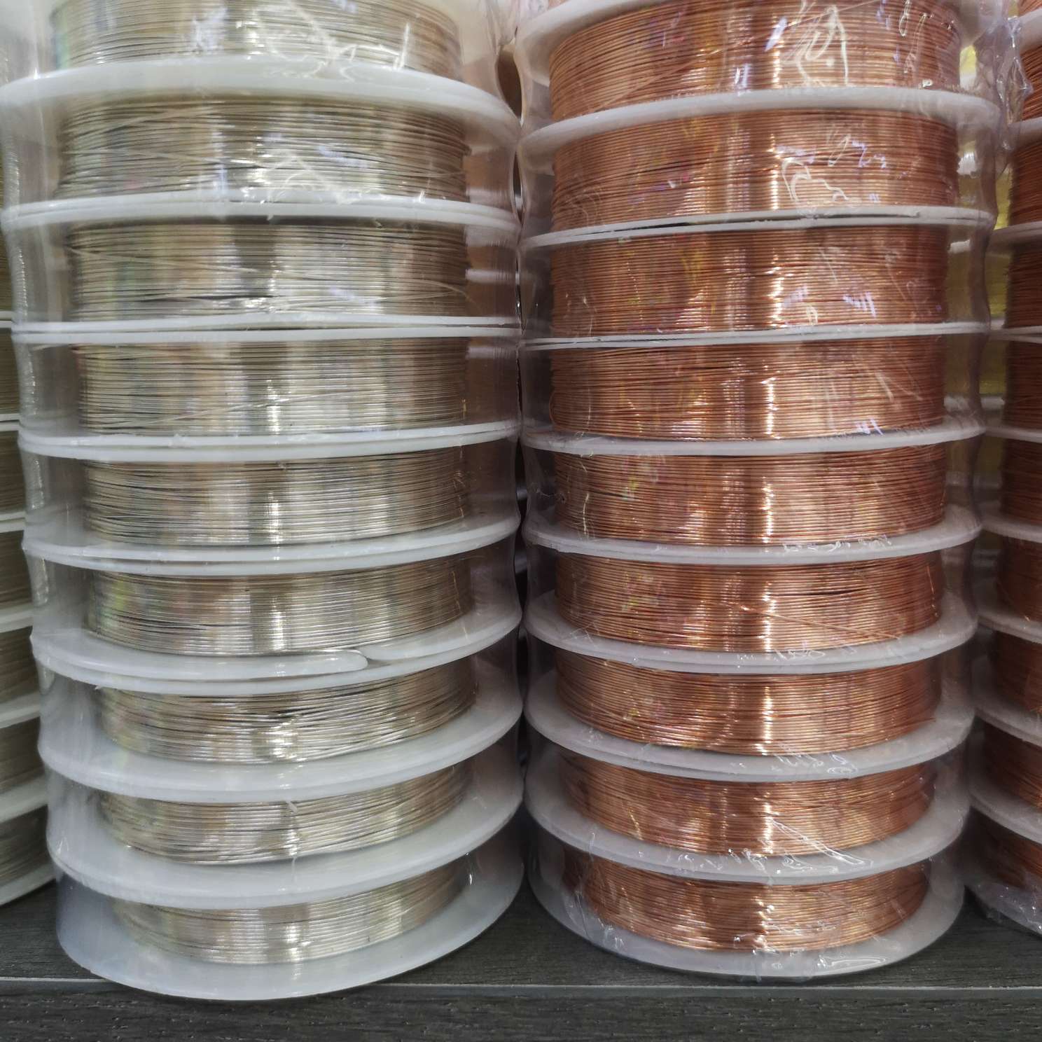 Color preserving copper wire