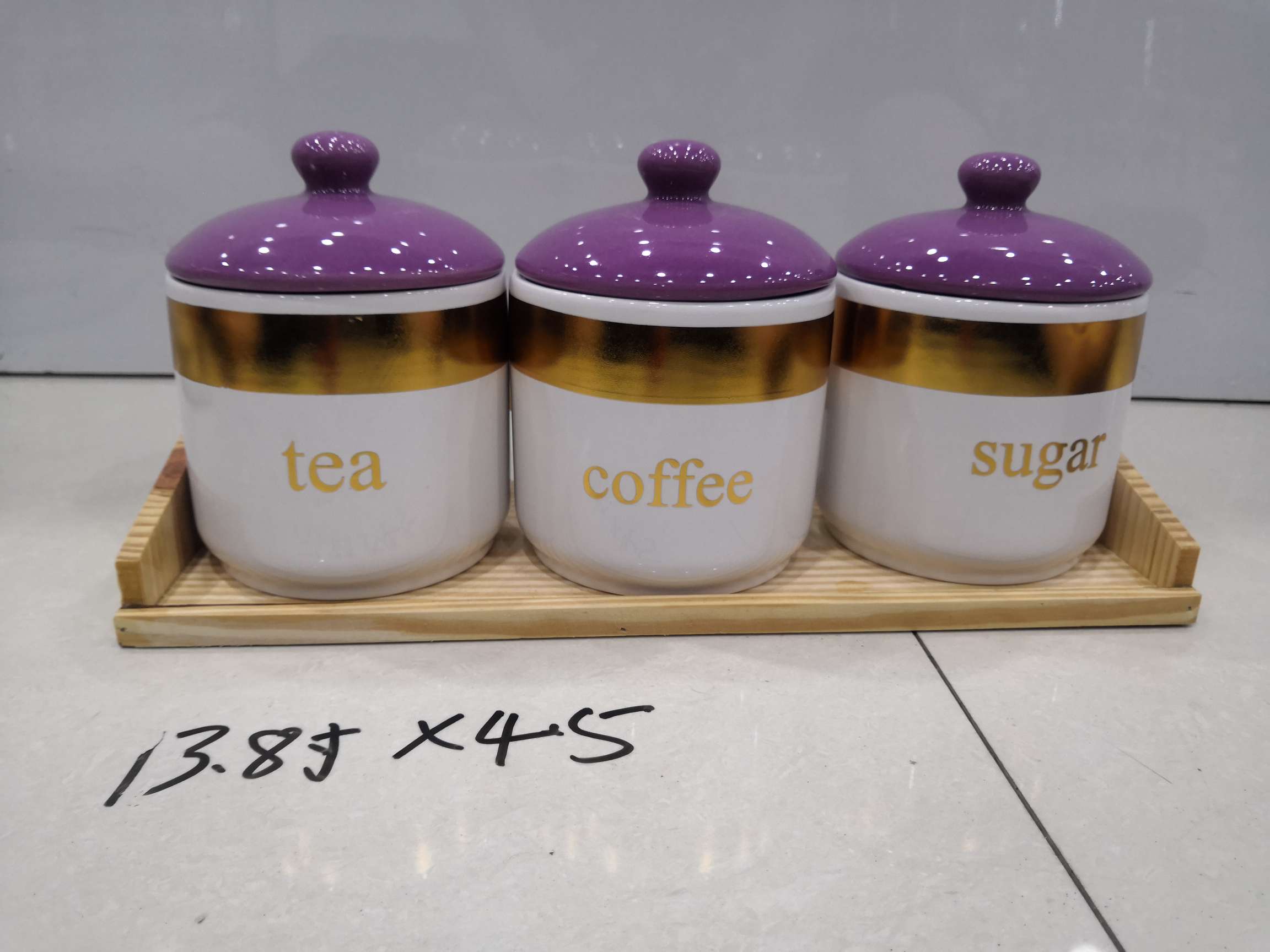 Dingmei Ceramic sleeve three-seal jar, new style of this season, factory direct sales, in stock direct sales