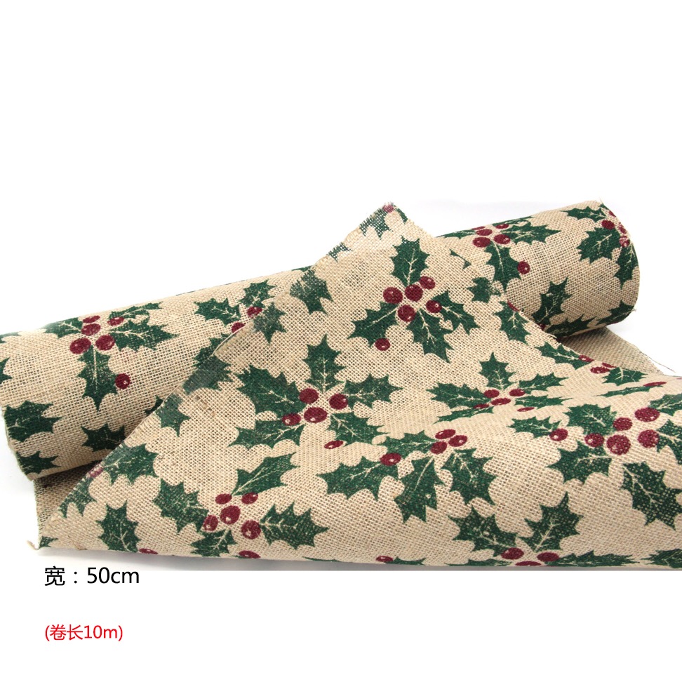 圣诞装饰麻布卷DiY装饰详情图7