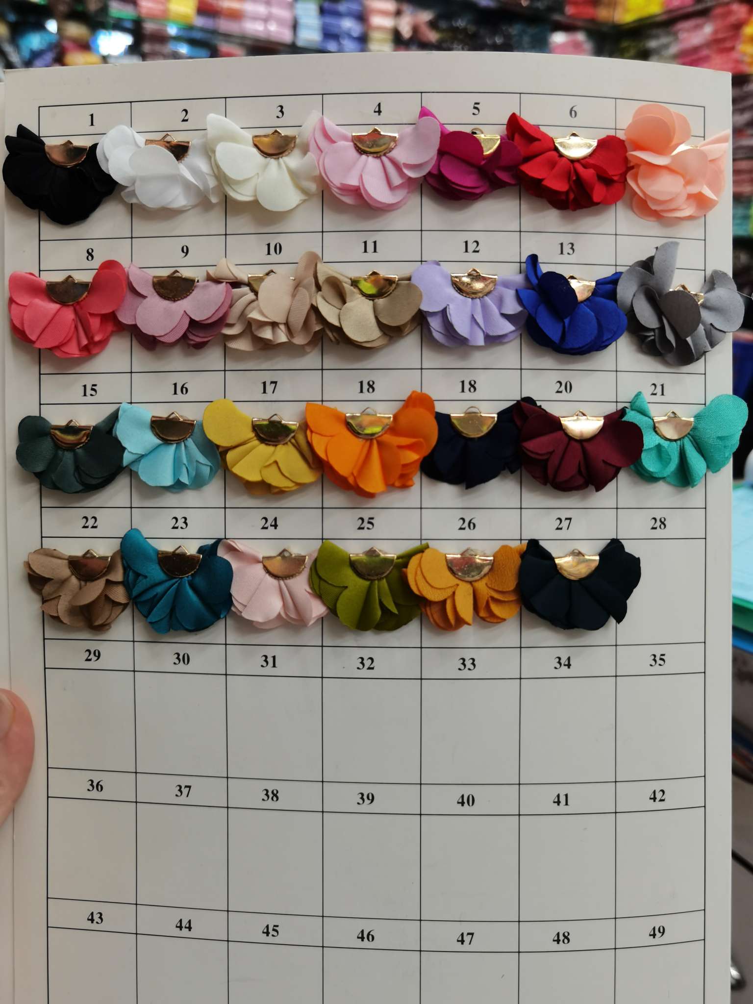 Iron Sheet Press Piece Flower Hand Stitched Flower Fringe Hanging Fringe Clothing Headwear Earrings Arts And Crafts Accessories Accessories Box Bag Stationery Day Embroidery Line Vertical Line details Picture