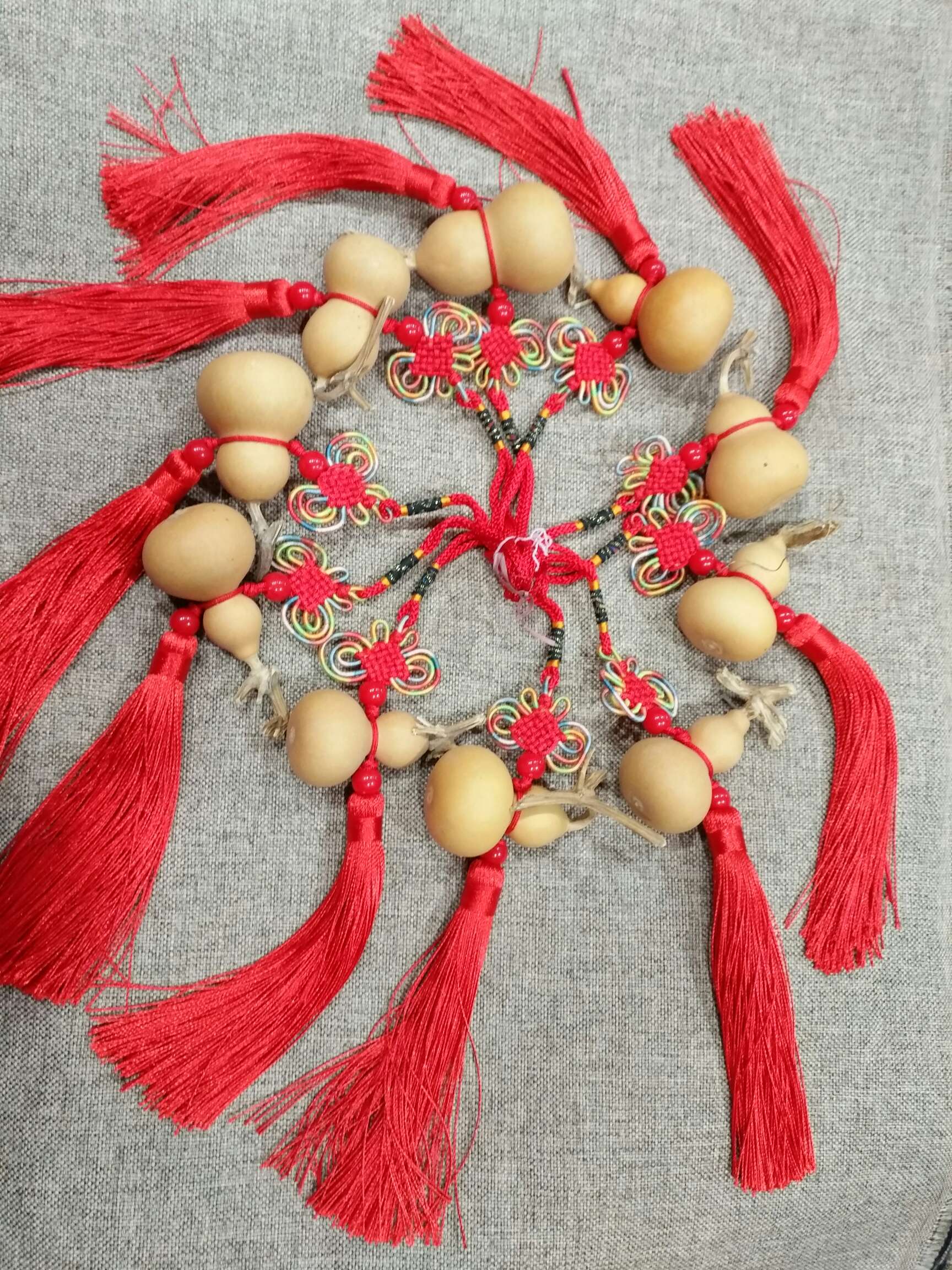 小花结白皮手捻葫芦福禄安康一生平安