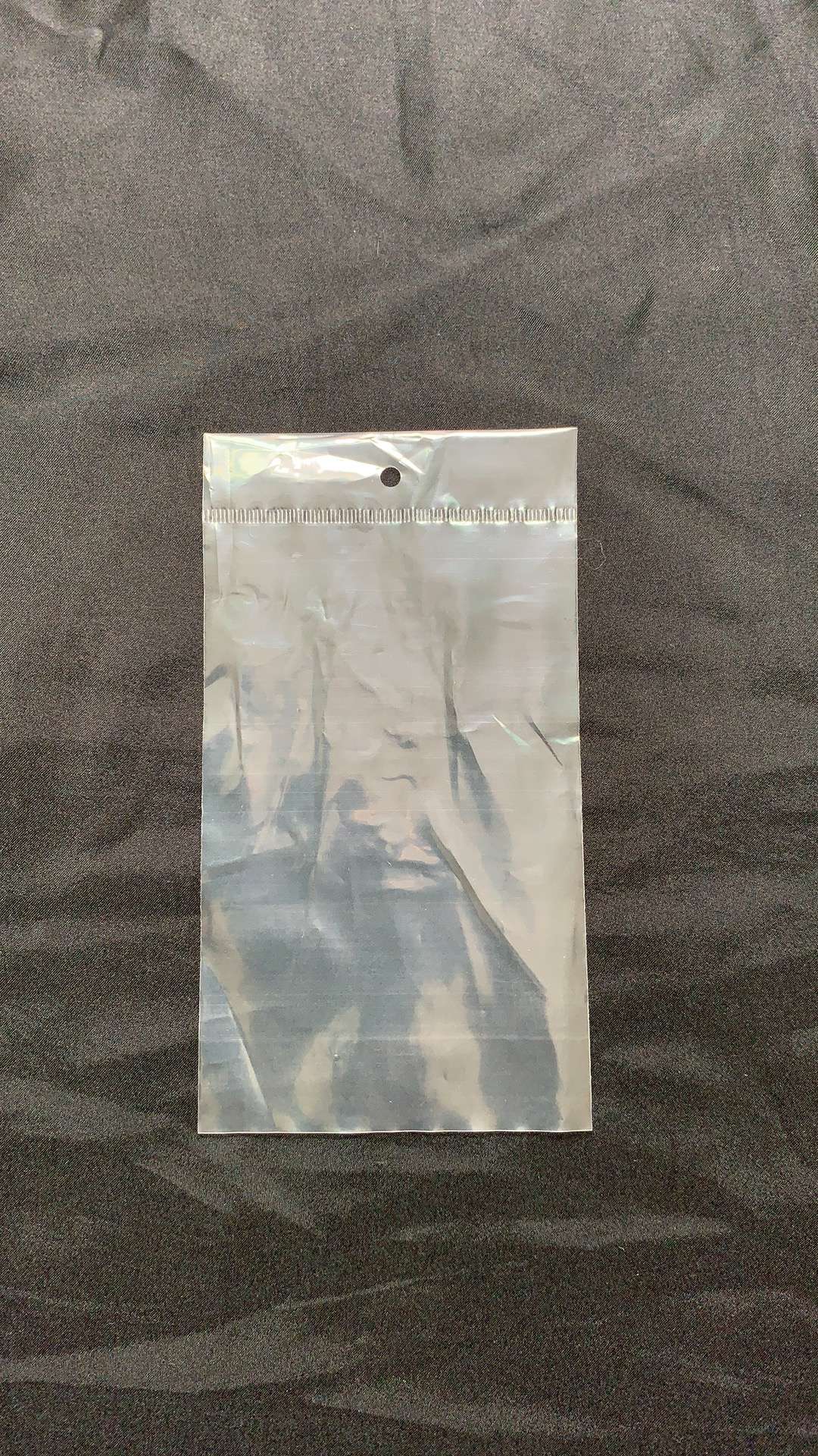 PE bag 10*15 thickness, single layer, five silk with embossed clip head bag, transparent bag, environment-friendly, non-toxic food bag thumbnail