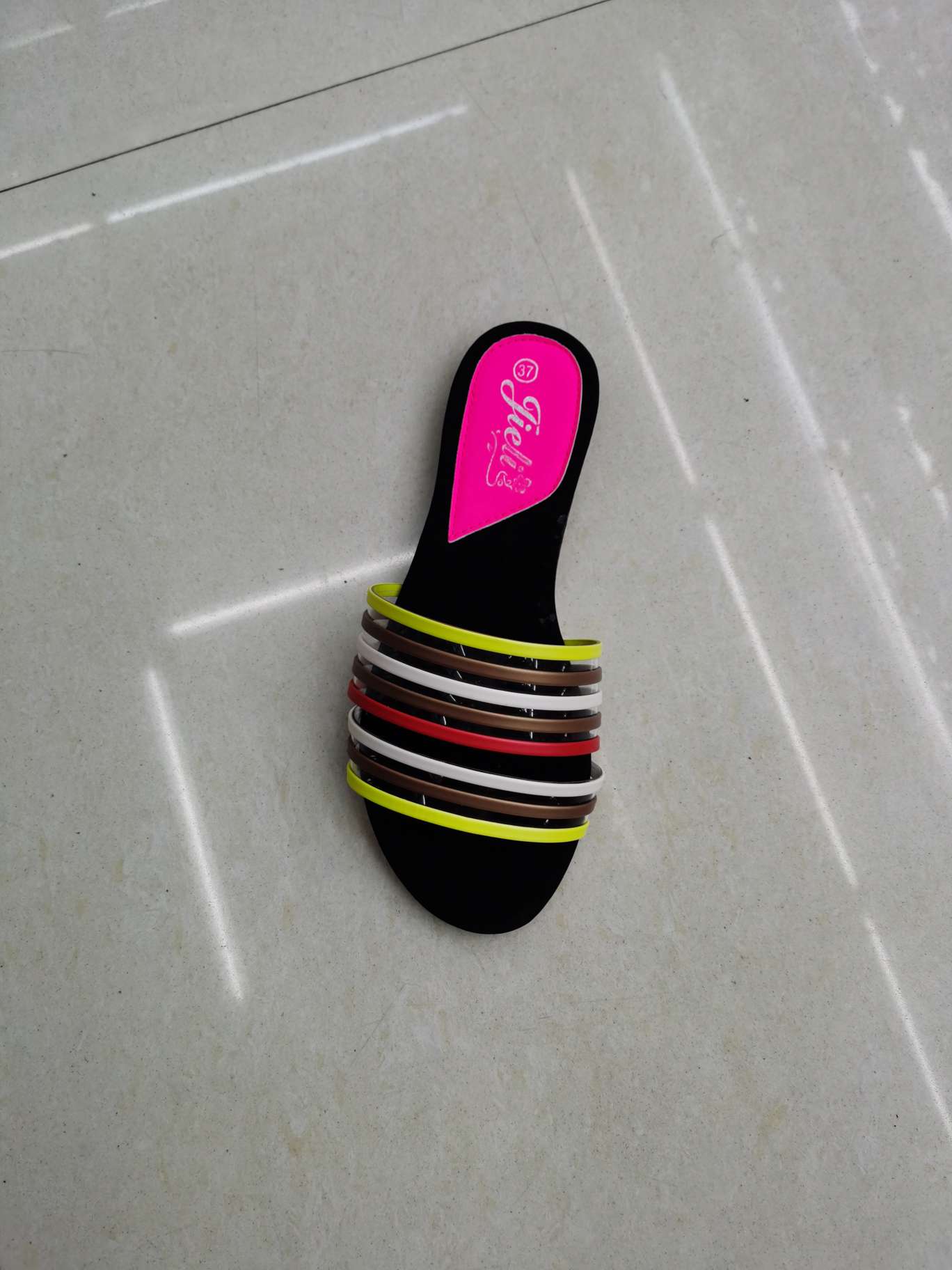 Striped Women's Slippers Fashion Shoes