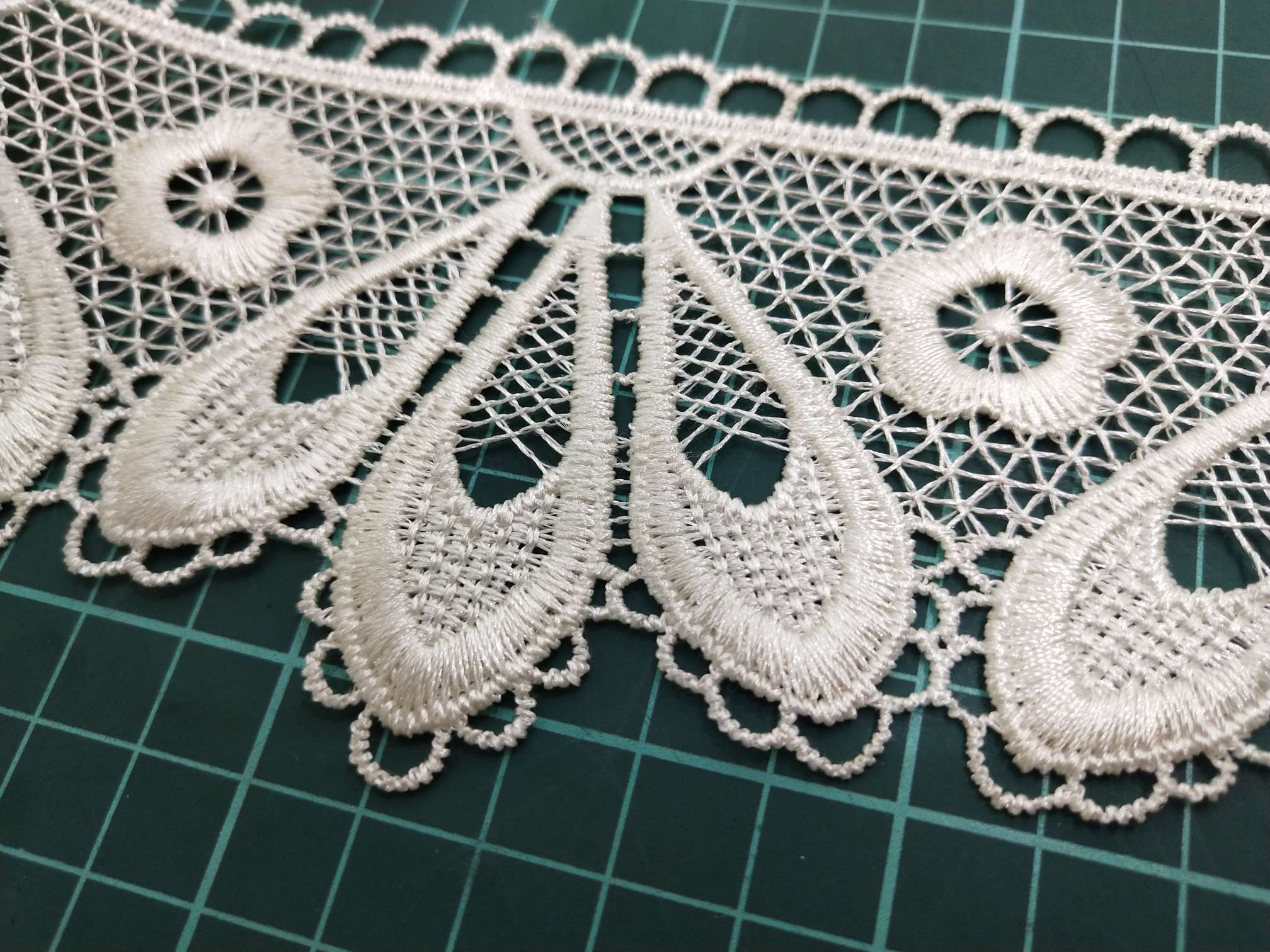 Best-selling water-soluble lace 3-strand polyester computerized embroidery details Picture