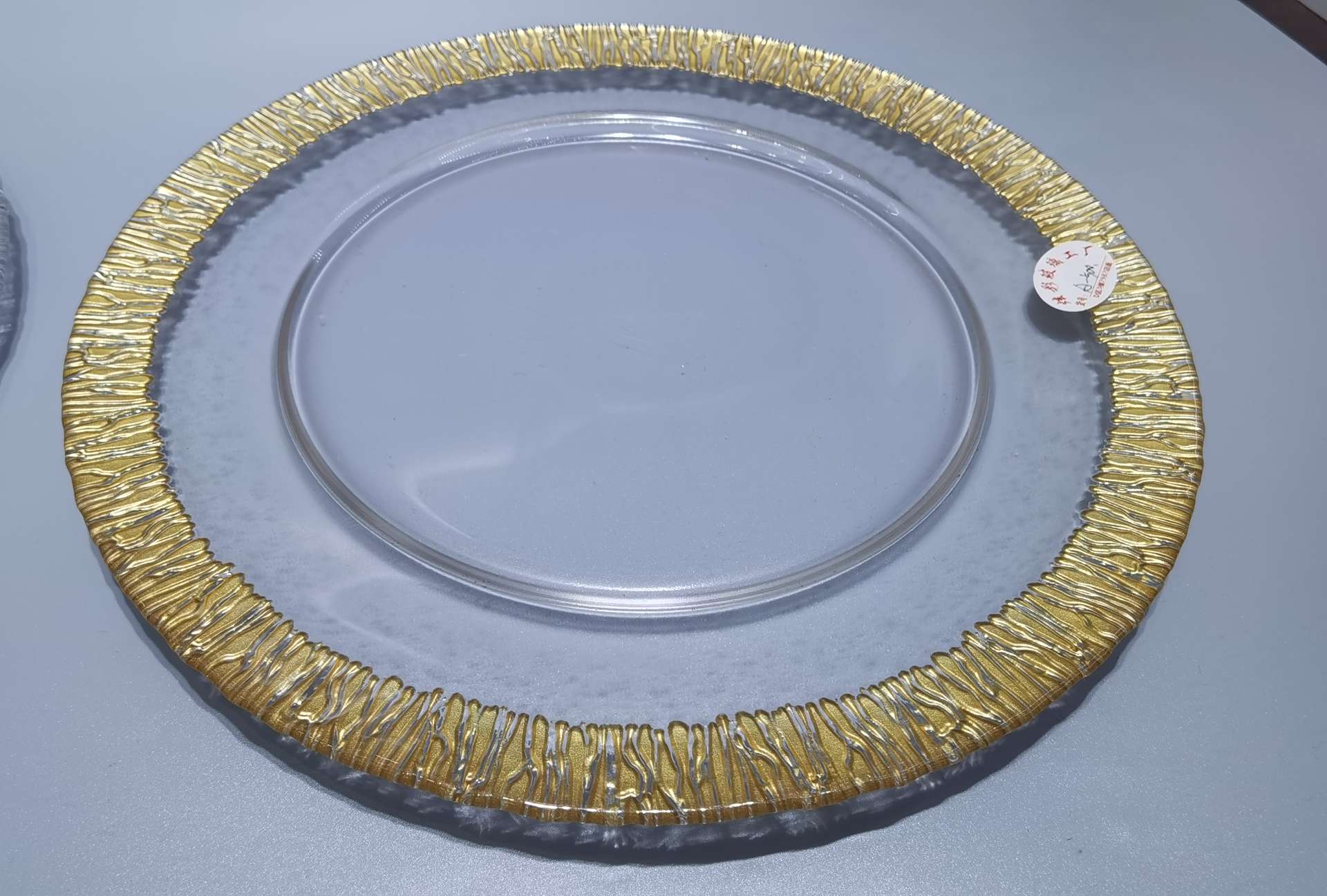 玻璃盘子/水晶工艺品/电镀细节图