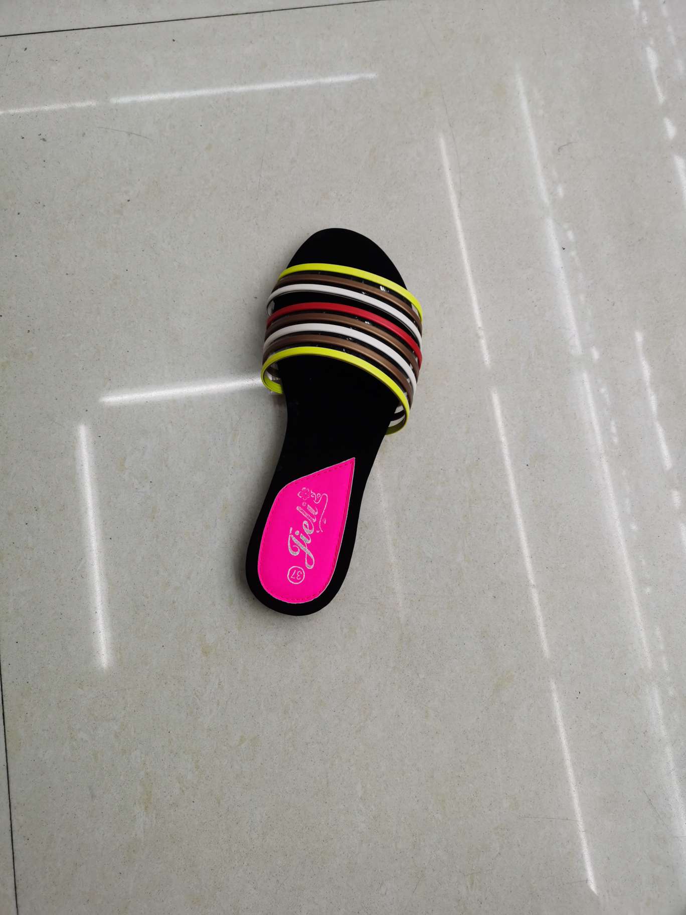 Striped Women's Slippers Fashion Shoes details Picture