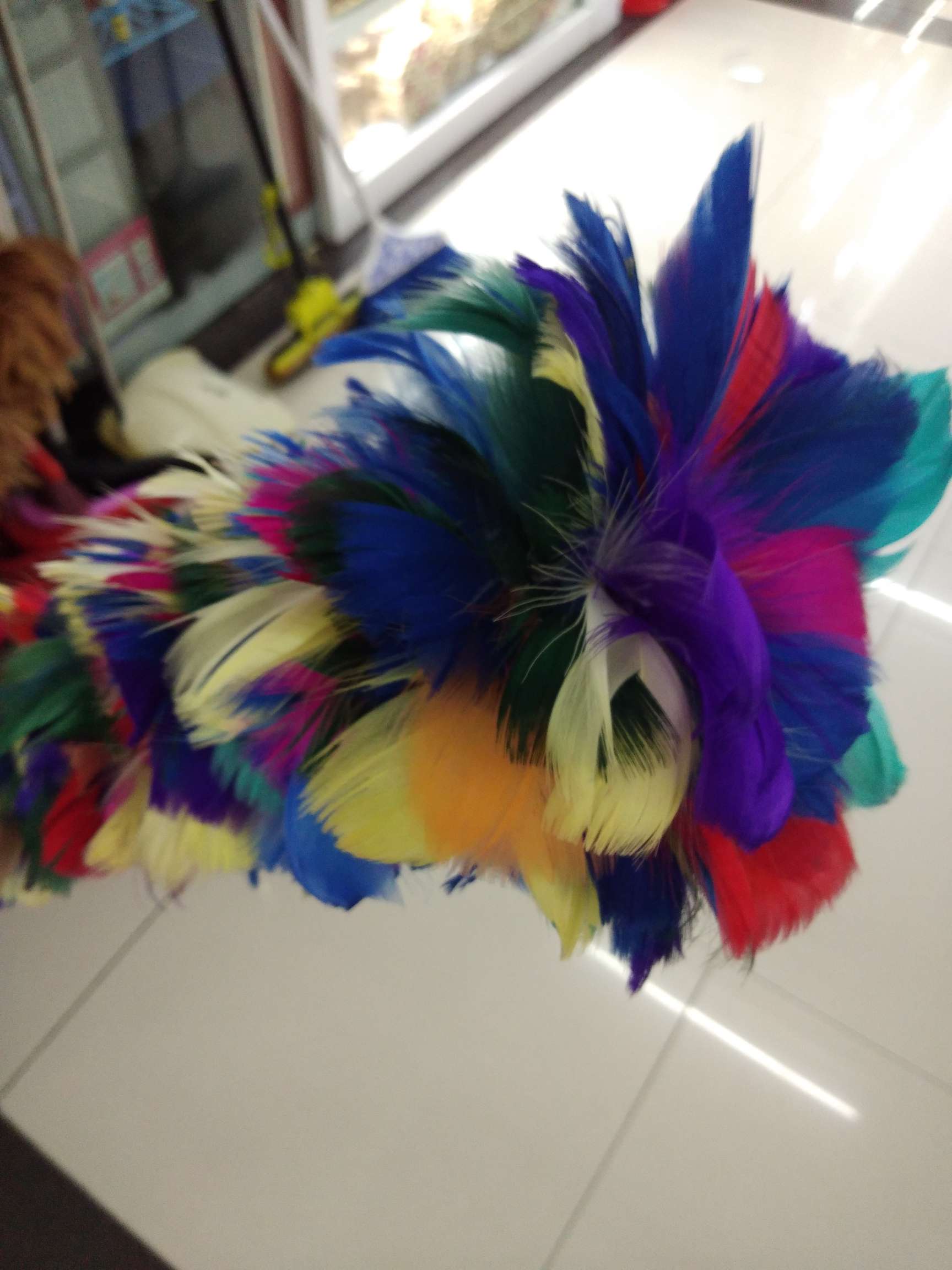 Colored Feather Duster Specification drawing