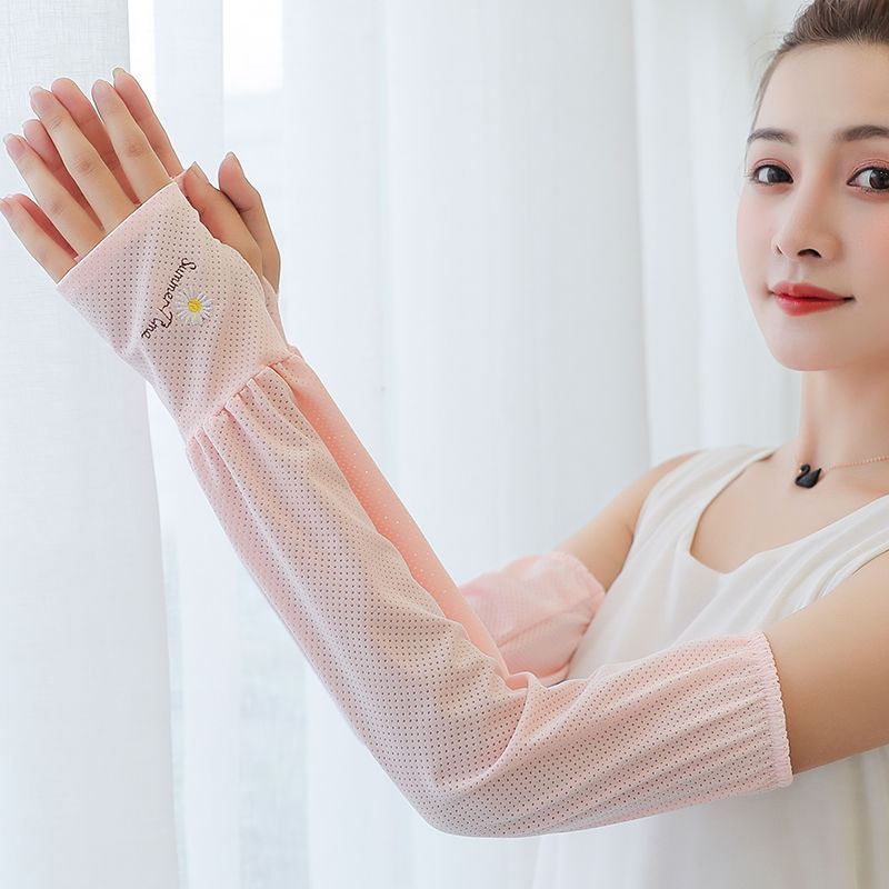 防晒开车冰丝袖套女夏季宽松薄款紫外线袖子手臂护臂手套男冰套袖