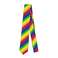 七彩条纹领带彩虹领带休闲时尚领带拉链松紧带领带现货批发细节图
