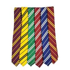 哈利波特领带学院同款领带 斜纹涤纶领带 现货批发 可印徽章logo