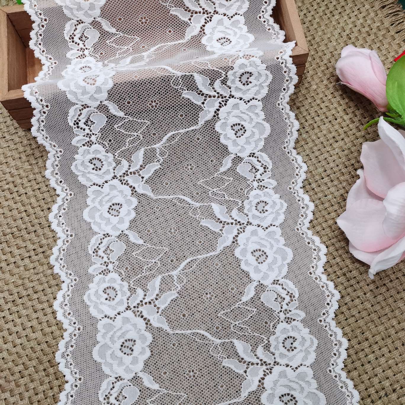 Spandex lace, elastic lace lace