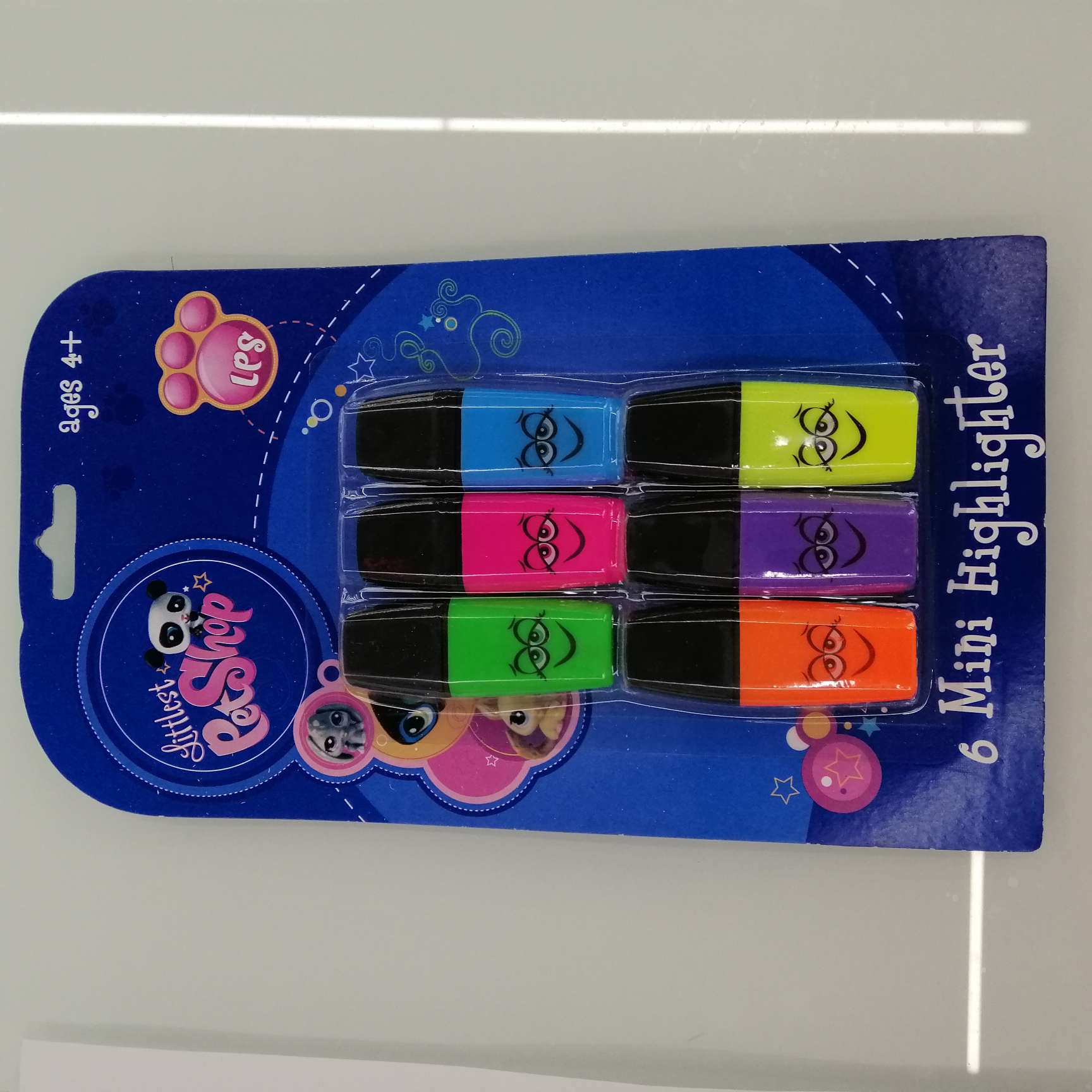 Hanjia Stationery, Office Culture, Student Writing Tools, Highlighters 6 Sticks, Clapper Highlighters 1 full figure