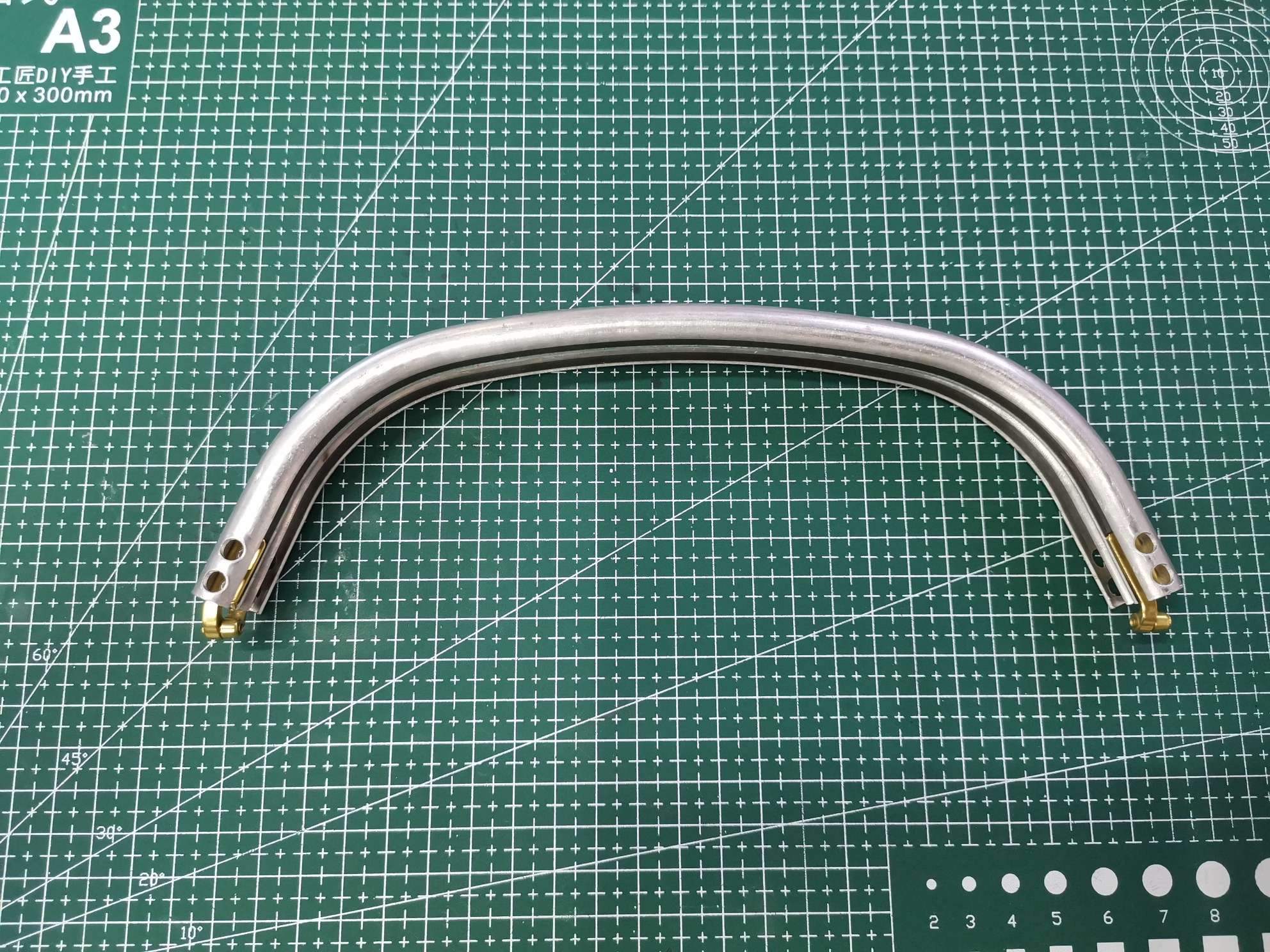 Luggage accessories cloud bag arched aluminum tube hardware