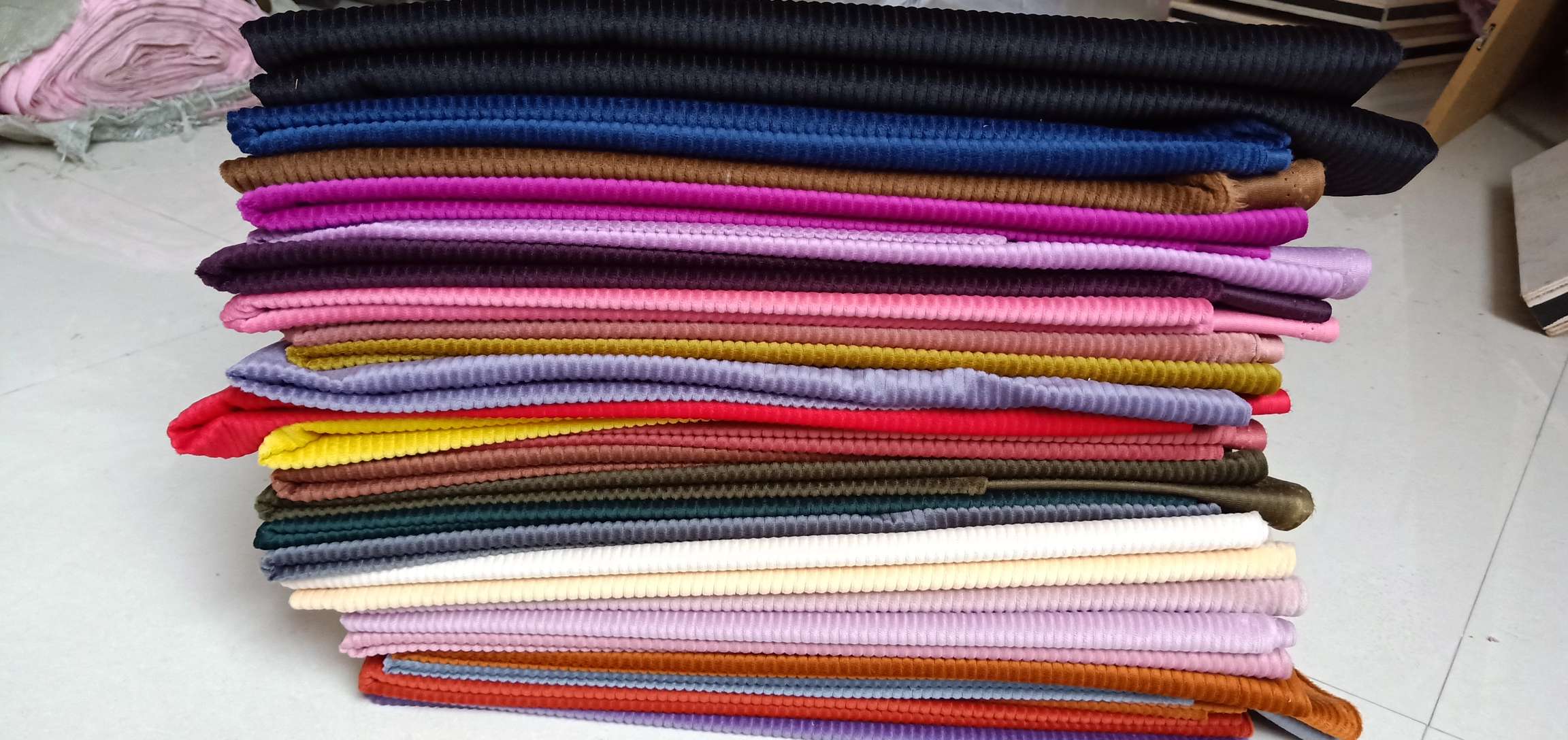 【 Diyuan Leather 】 Striped flocking, embossed, velvet, Korean velvet, Silk velvet, Dutch velvet, flocking, ice flower velvet Specification image