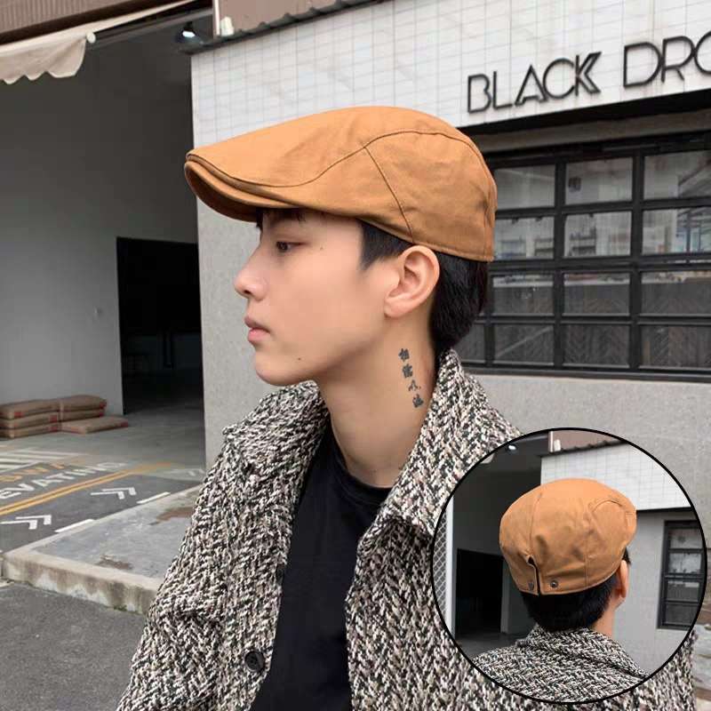 Hat Women Korean Version Of All The Fashionable Japanese Retro Front Hat Women British Short Eaves Spring Summer Thin Street Beret Application Scenario
