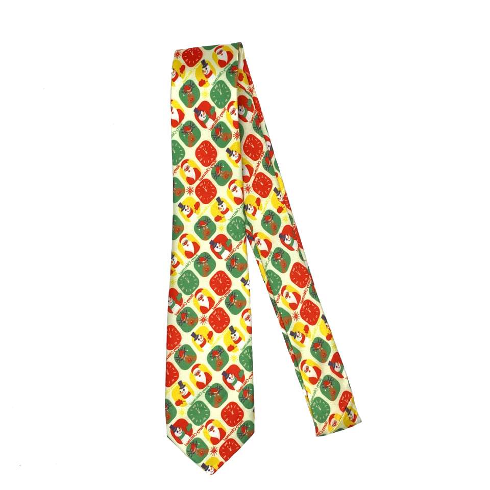 圣诞节圣诞老人圣诞鹿领带休闲时尚领带可来图来样订做详情图6