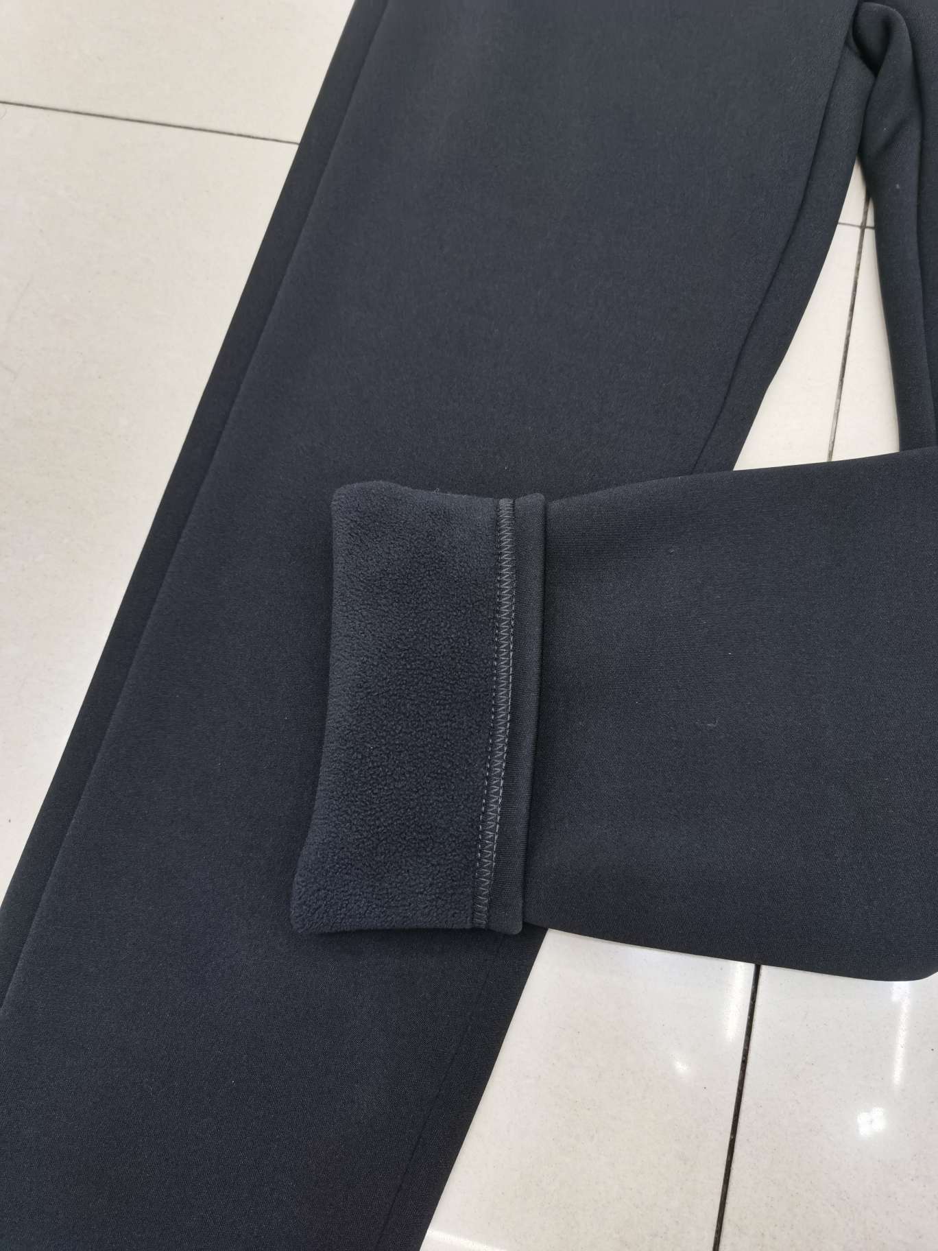 Black Cashmere Pants For Women details Picture