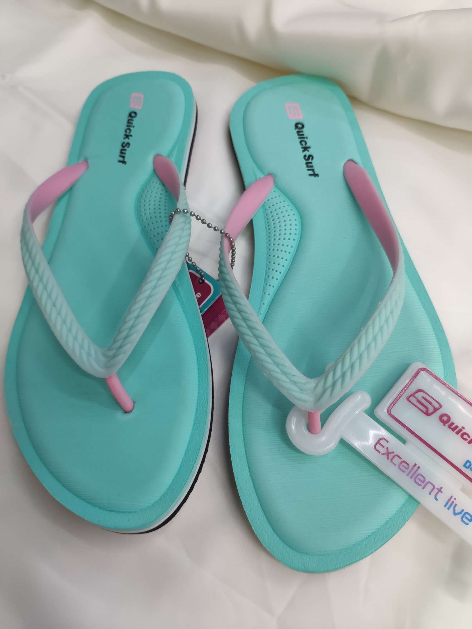 Blue women's flip-flops