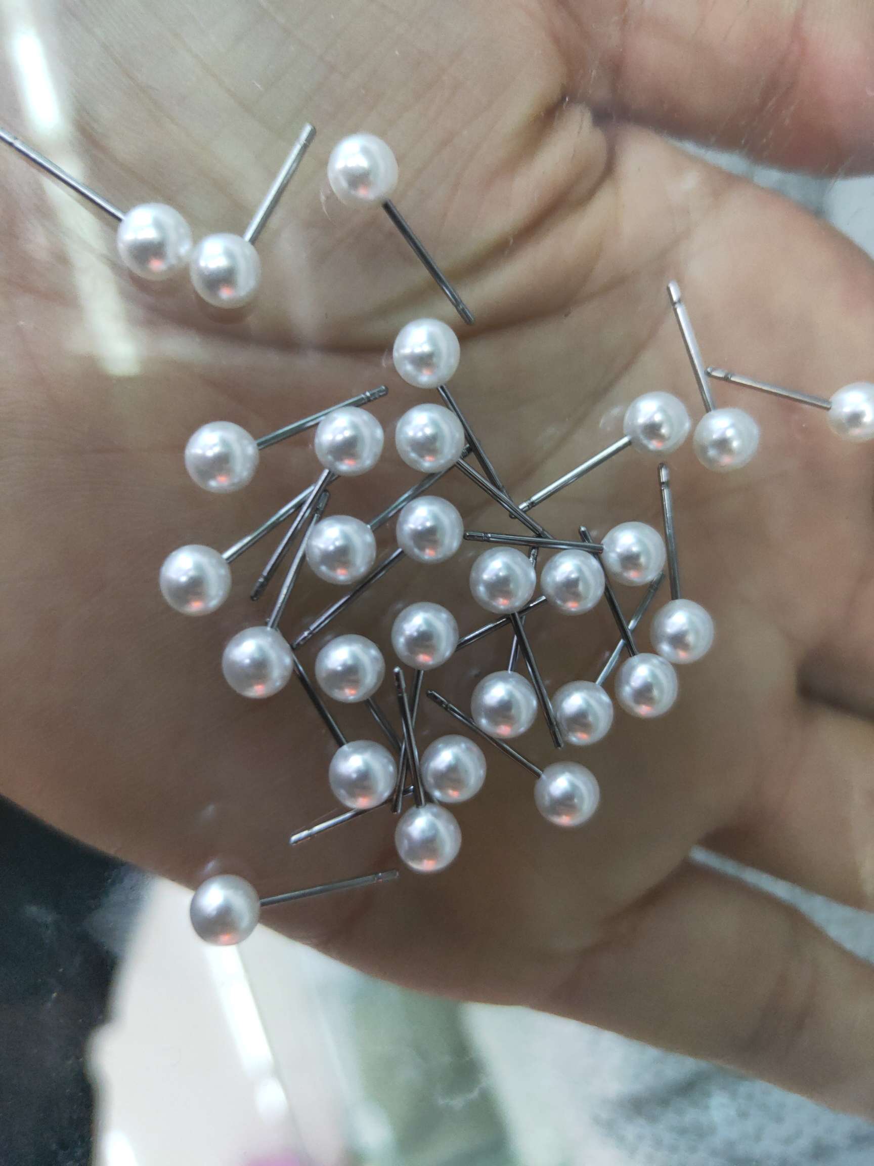 饰品/耳饰/耳钉/珍珠耳环/滴油产品图