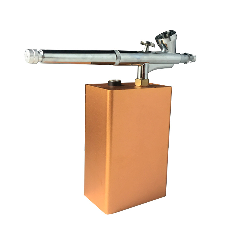 新款充电式便携一体喷枪美甲化妆纹身喷绘机带版模全套装厂家直销