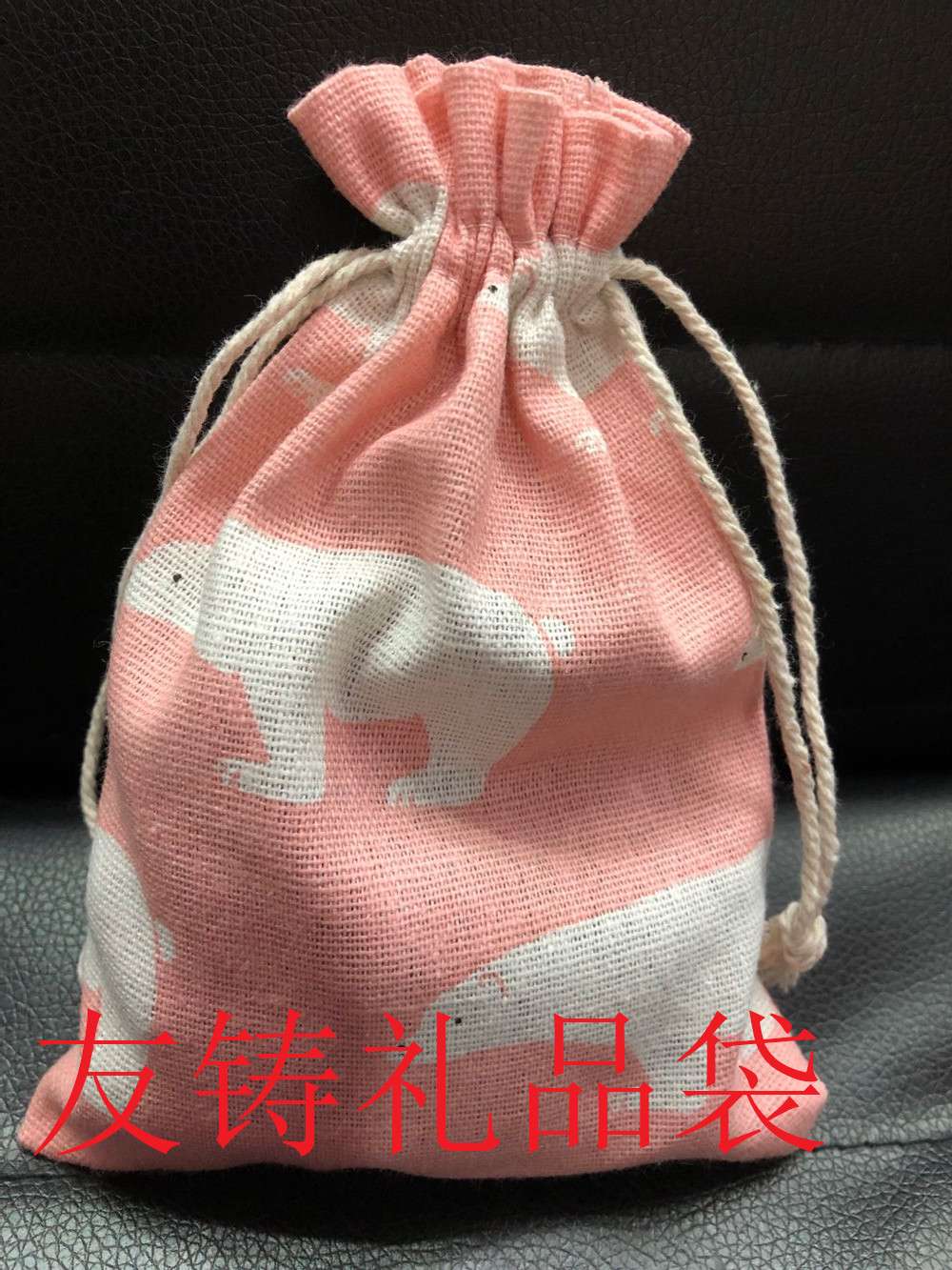 10*14 printed cotton and linen cloth bag, Blue whale gift bag, drawstring bag, gift drawstring bag, gold-embossed love cloth bag, drawstring backpack bag, cultural and artistic cloth bag Specification image
