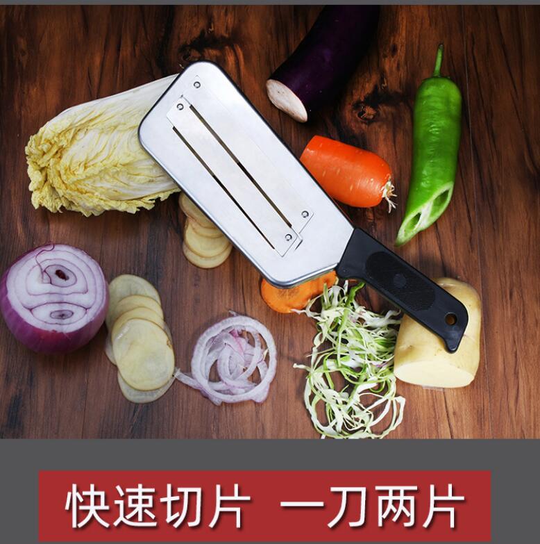 Double-sided sugarcane knife, multi-functional vegetable cutter, grater, slicer and slicer are selling well in Russia