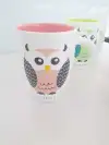Cute owl-colored glazed ceramic cups, coffee cups, water cups Item Picture