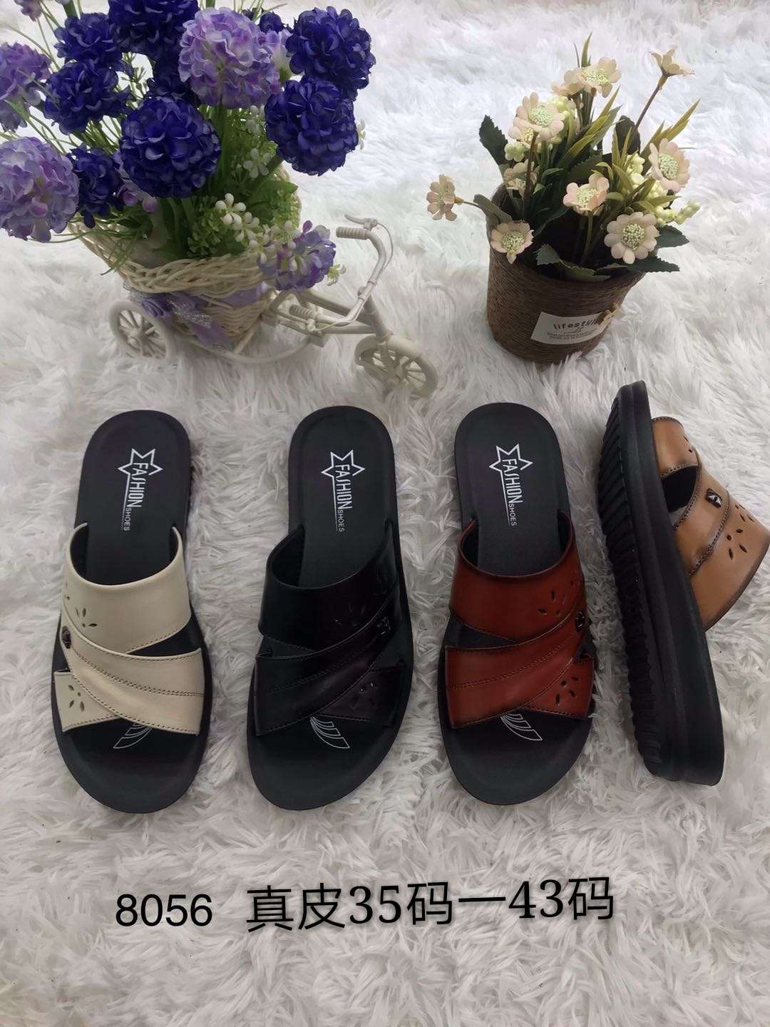男式凉鞋实物图