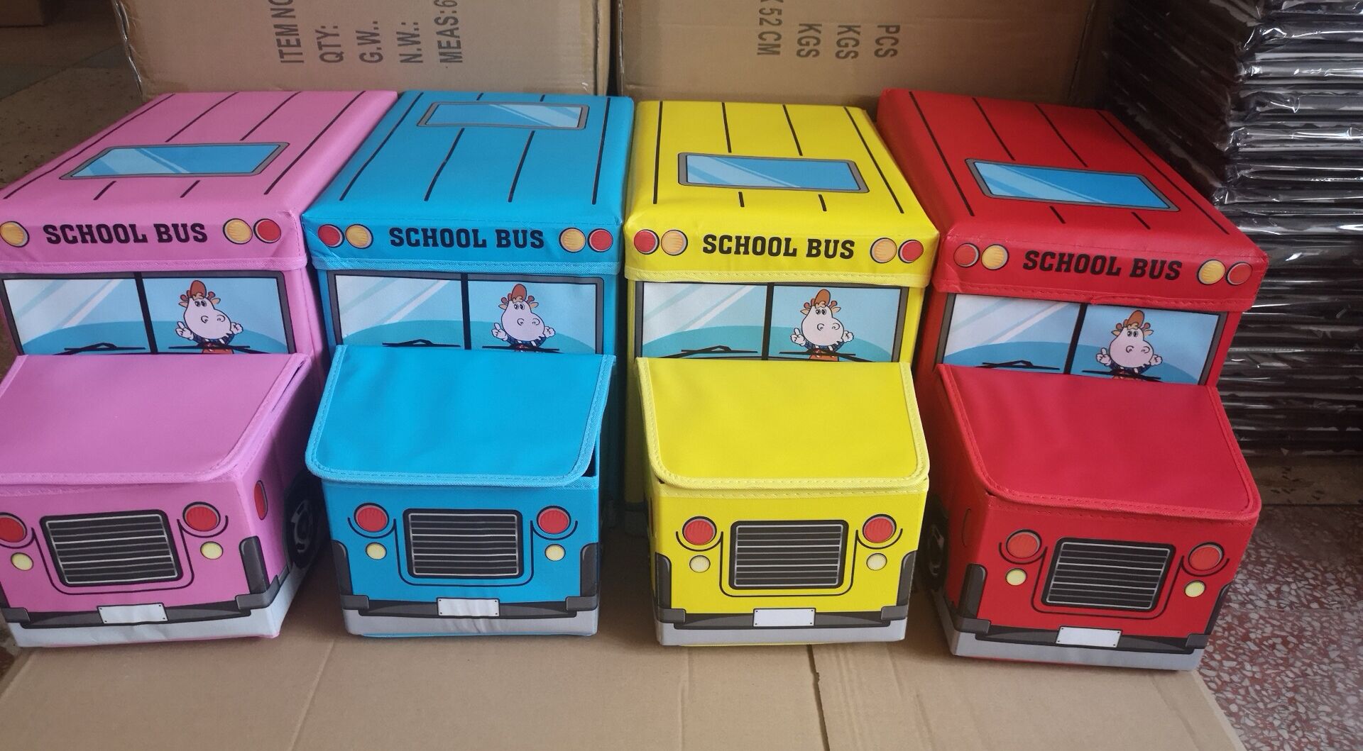 玩具收纳盒 公交车收纳箱收纳凳可座详情图8