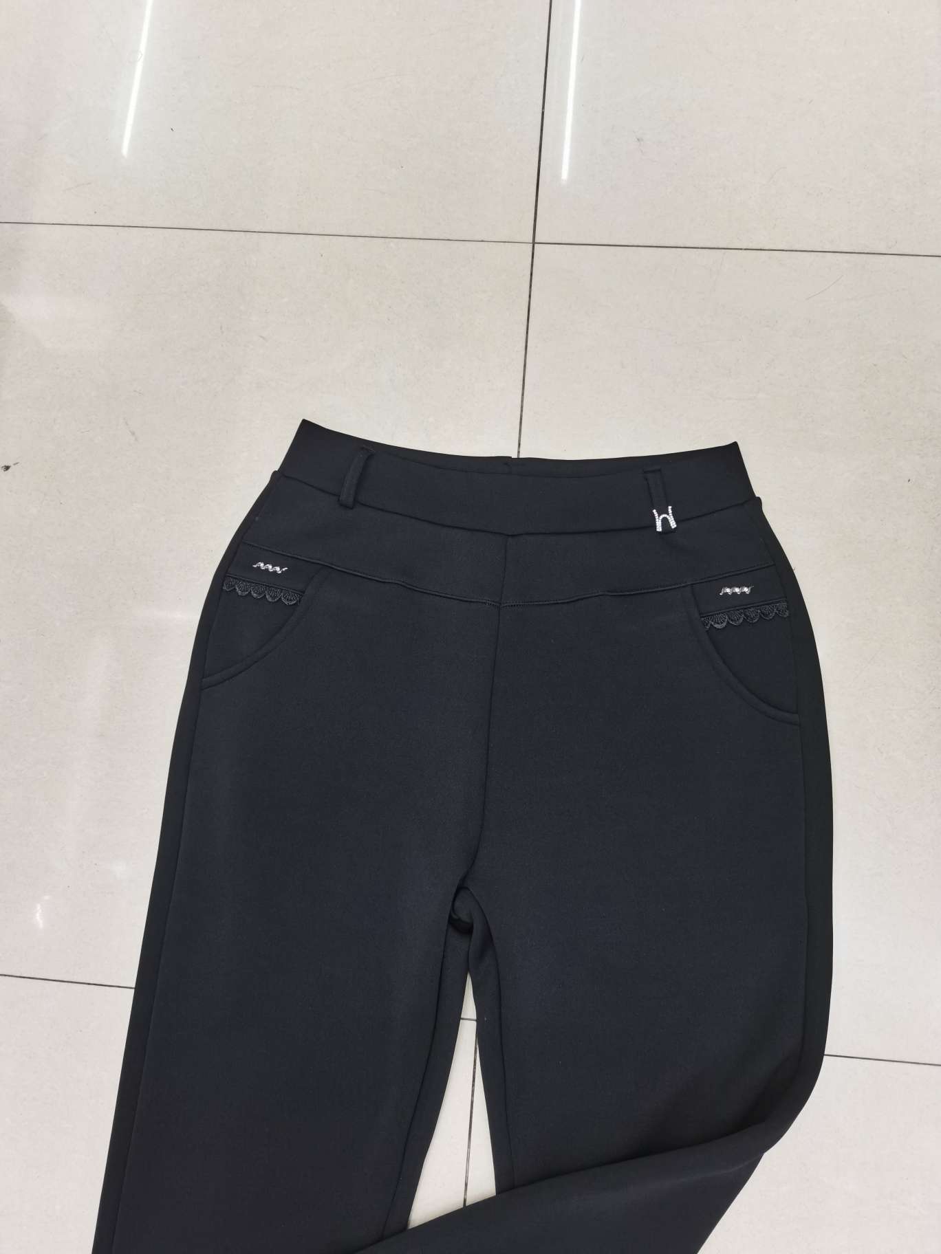 Black Cashmere Pants For Women