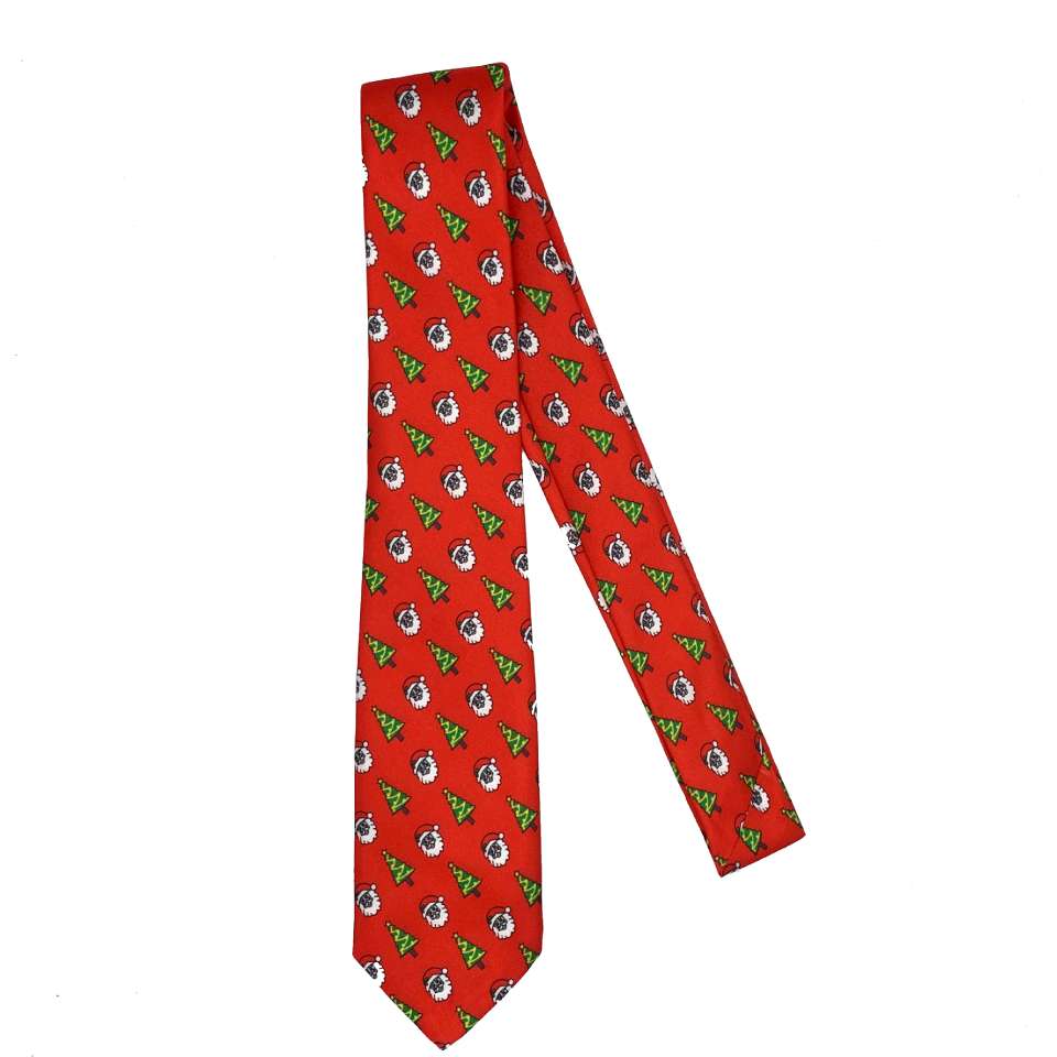 圣诞节圣诞老人圣诞鹿领带休闲时尚领带可来图来样订做详情图10